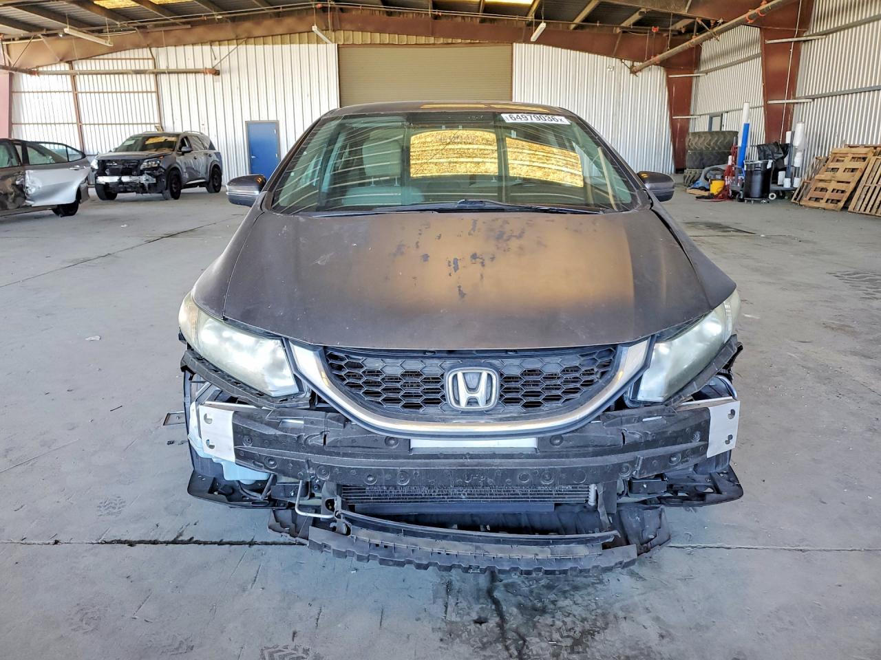 2014 Honda Civic Lx Gray vin: 19XFB2F55EE209624