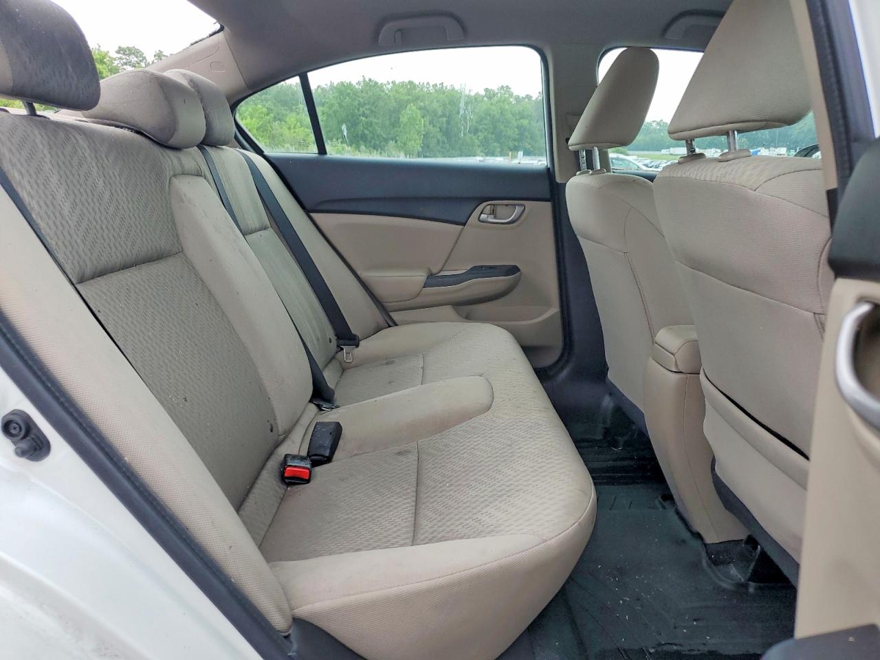 2014 Honda Civic Lx White vin: 19XFB2F55EE212054