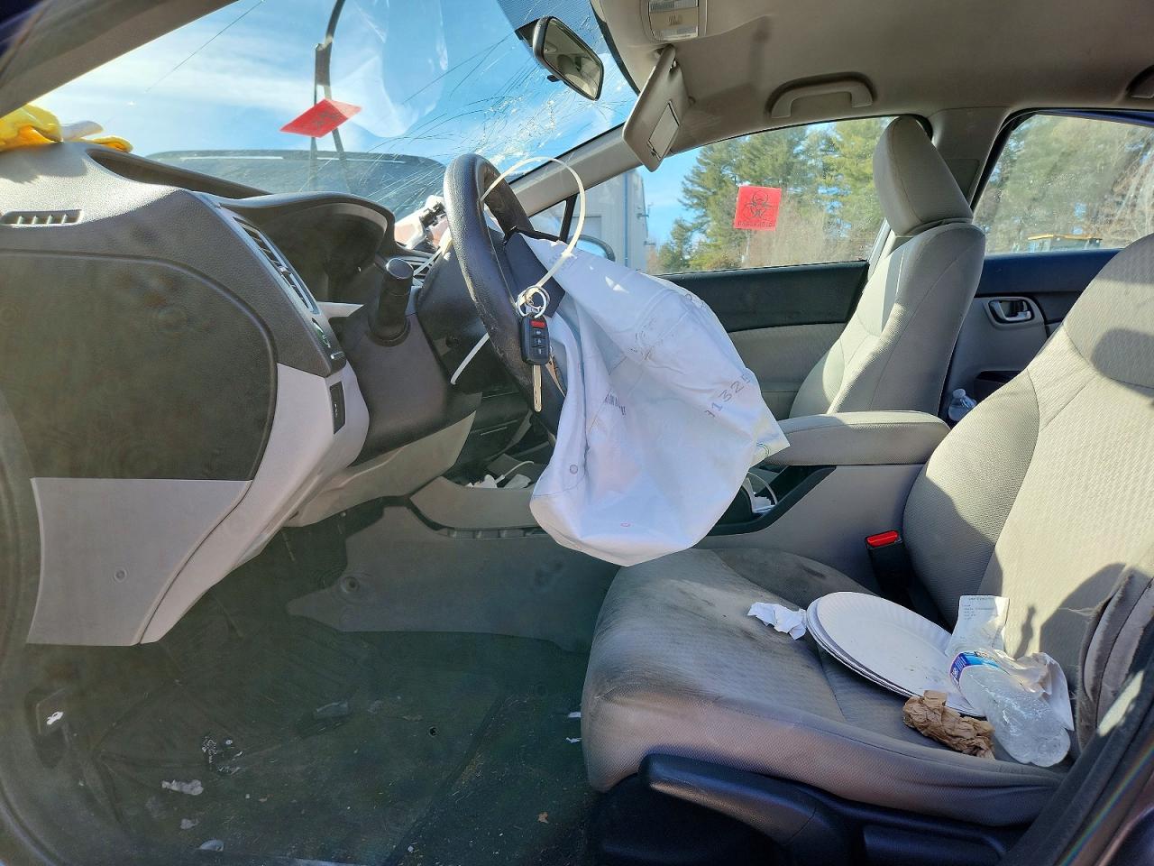 2014 Honda Civic Lx Серый vin: 19XFB2F55EE218260