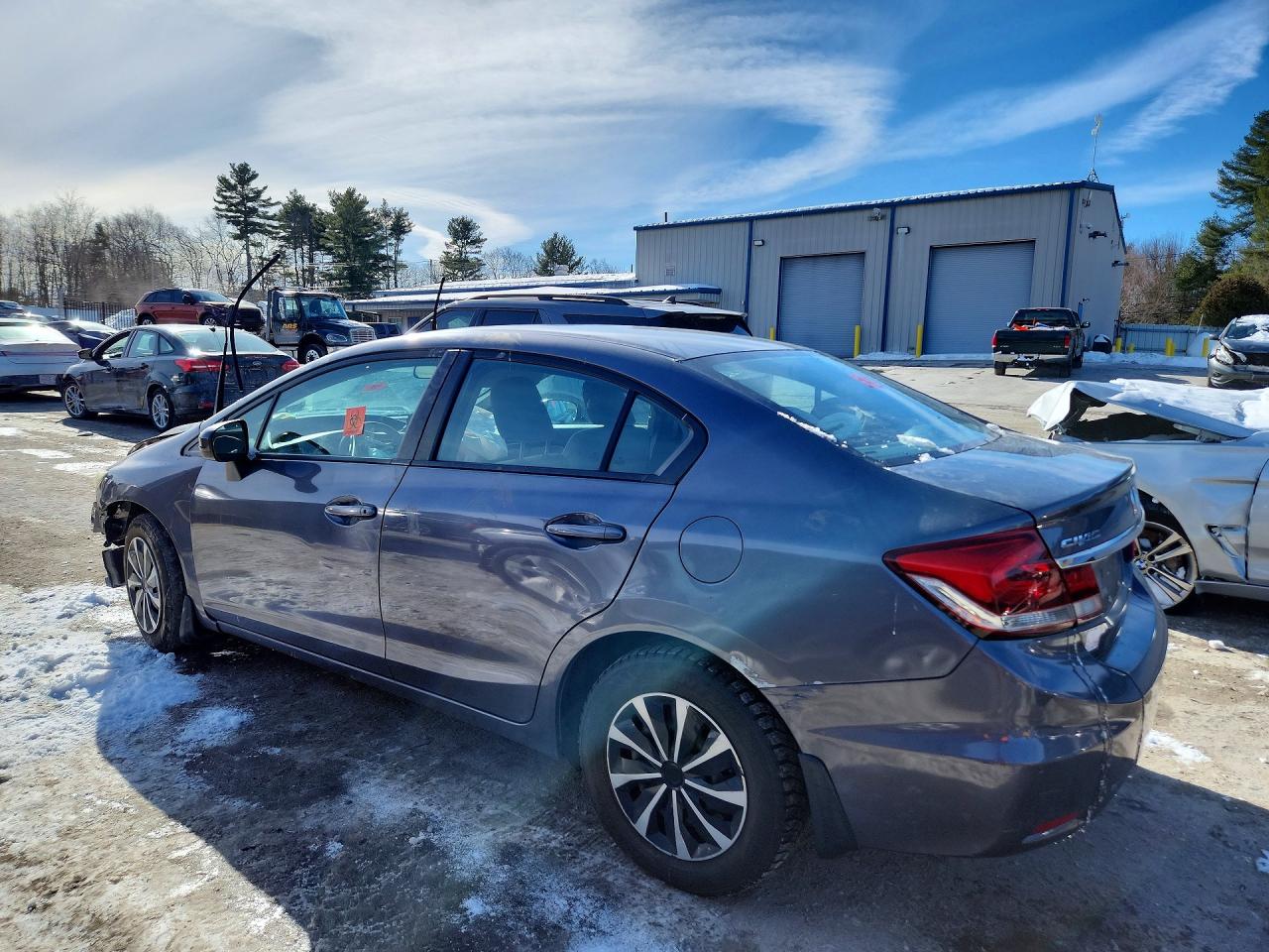 2014 Honda Civic Lx Серый vin: 19XFB2F55EE218260