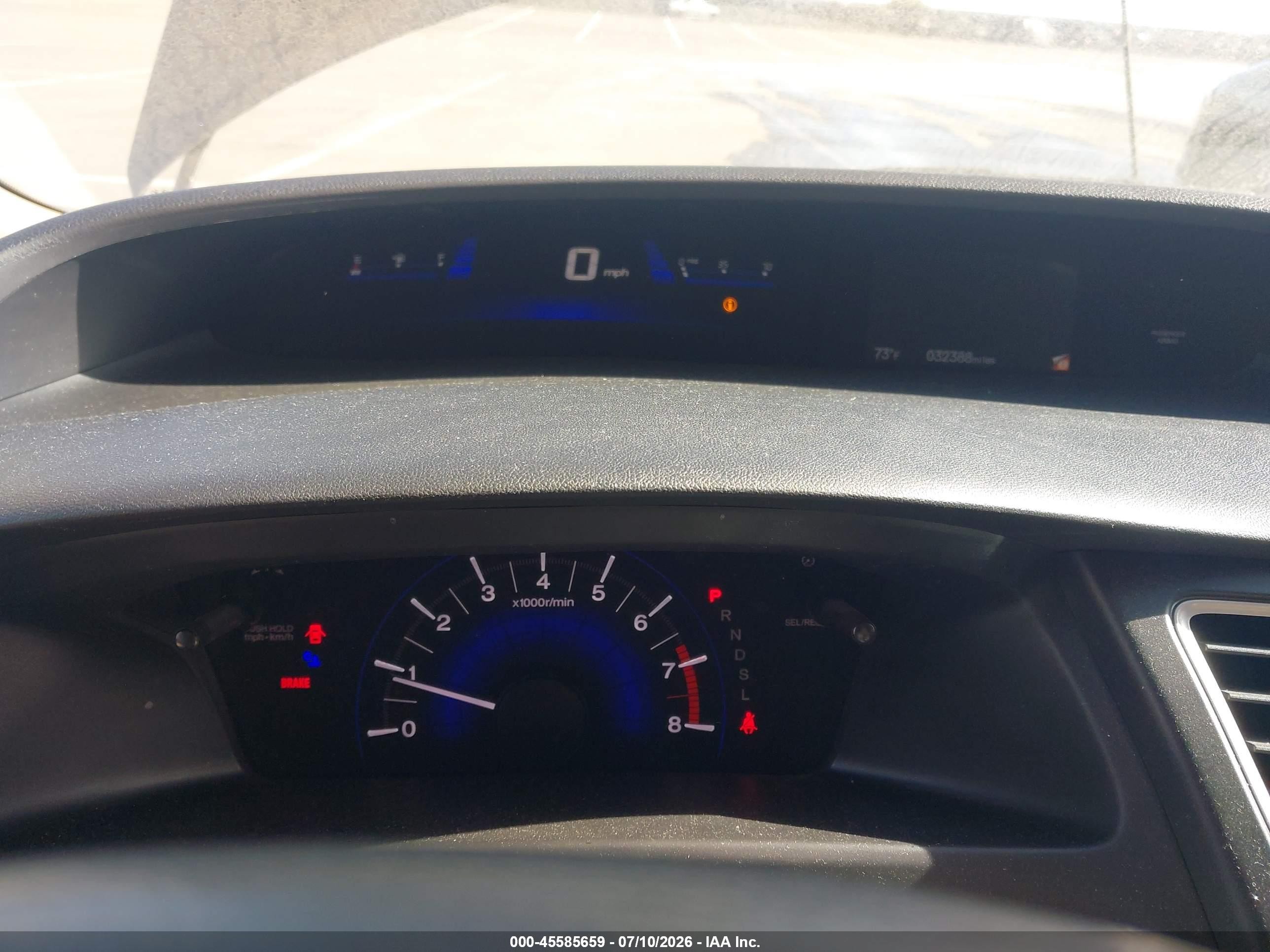 2014 Honda Civic Lx Gray vin: 19XFB2F55EE219344