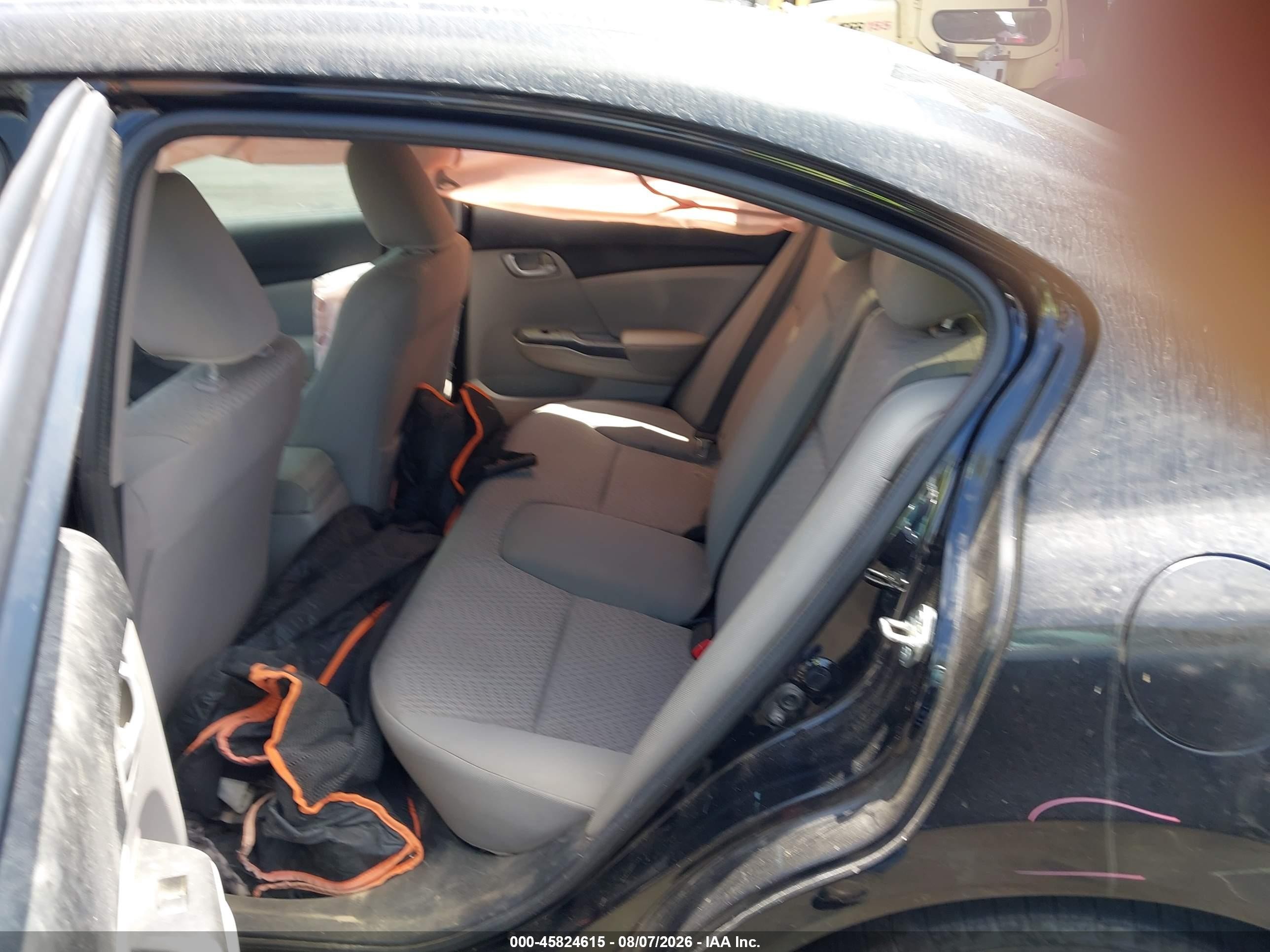 2014 Honda Civic Lx Black vin: 19XFB2F55EE237617
