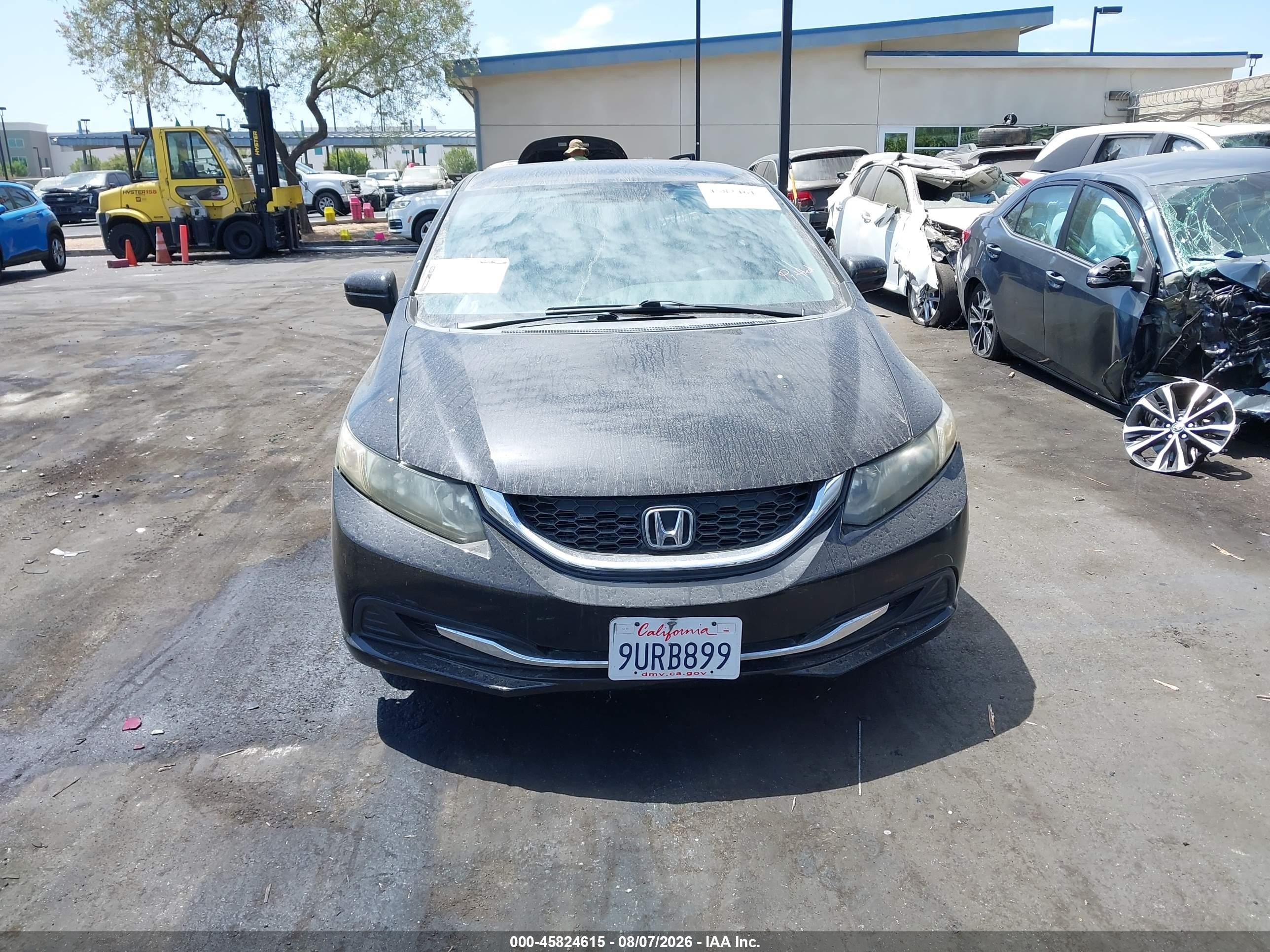 2014 Honda Civic Lx Black vin: 19XFB2F55EE237617