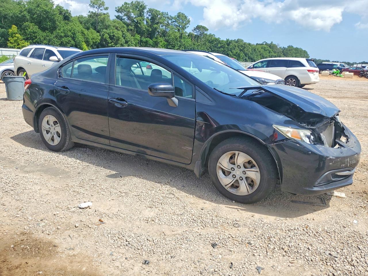 2015 Honda Civic Lx Black vin: 19XFB2F55FE008128