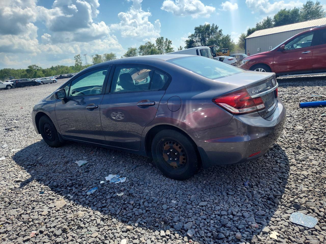 2015 Honda Civic Lx Gray vin: 19XFB2F55FE016326