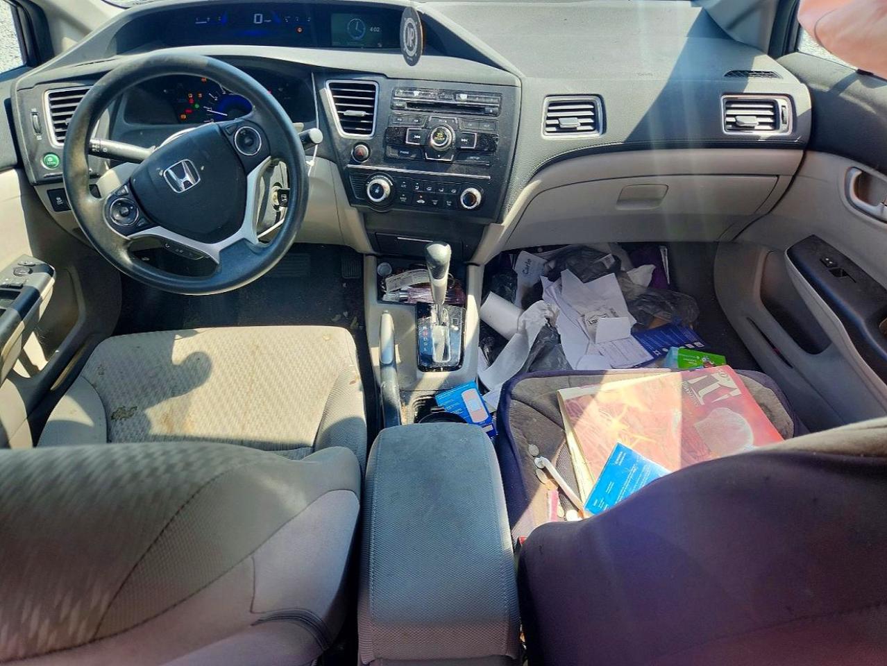 2015 Honda Civic Lx Gray vin: 19XFB2F55FE016326