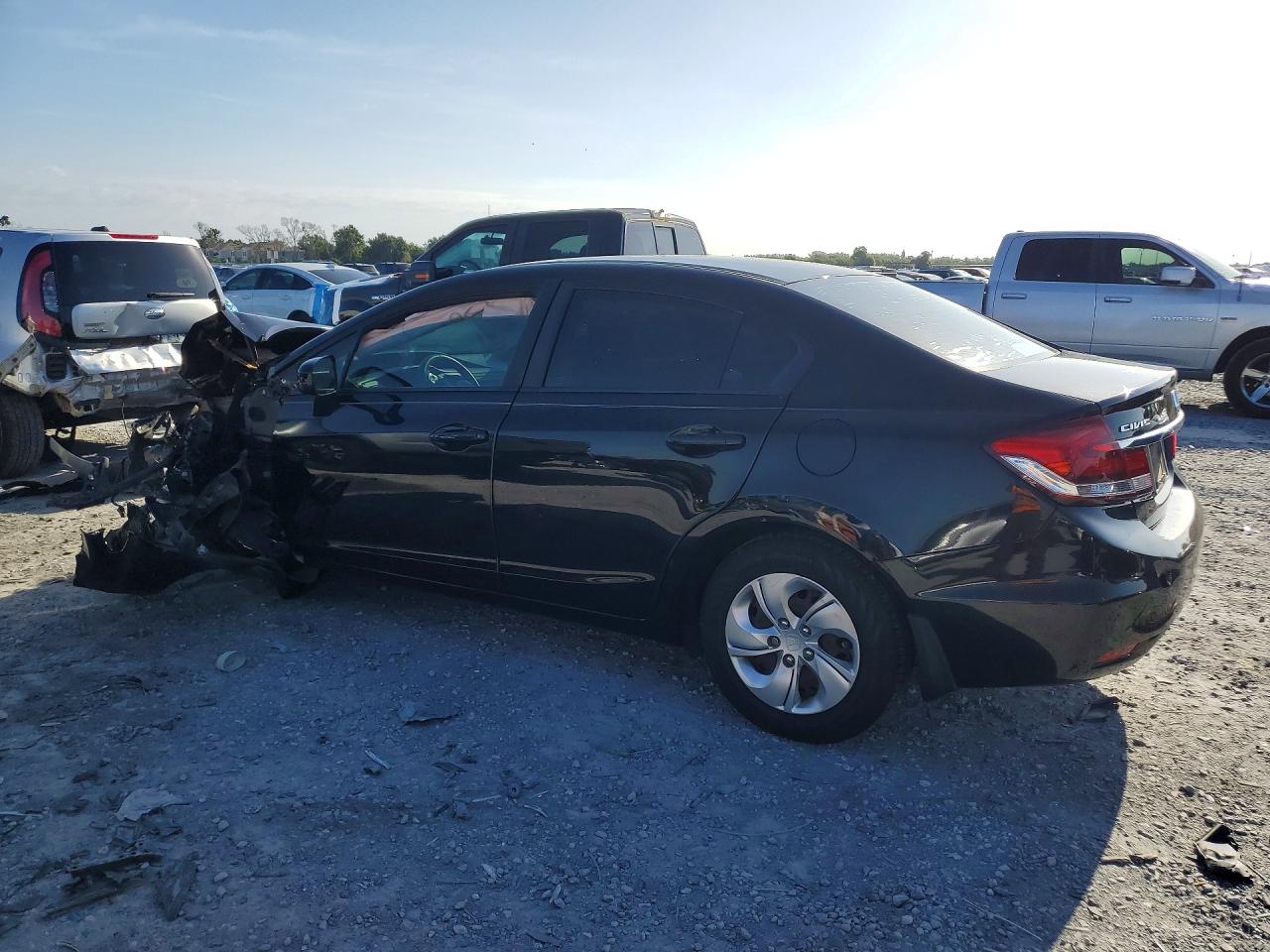 2015 Honda Civic Lx Black vin: 19XFB2F55FE018111