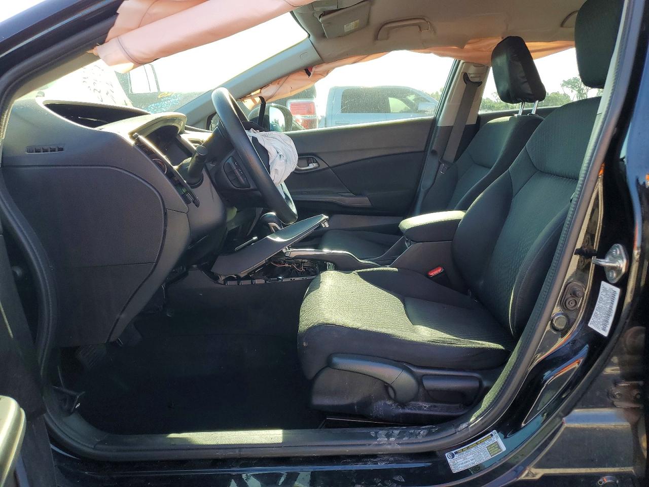 2015 Honda Civic Lx Black vin: 19XFB2F55FE018111