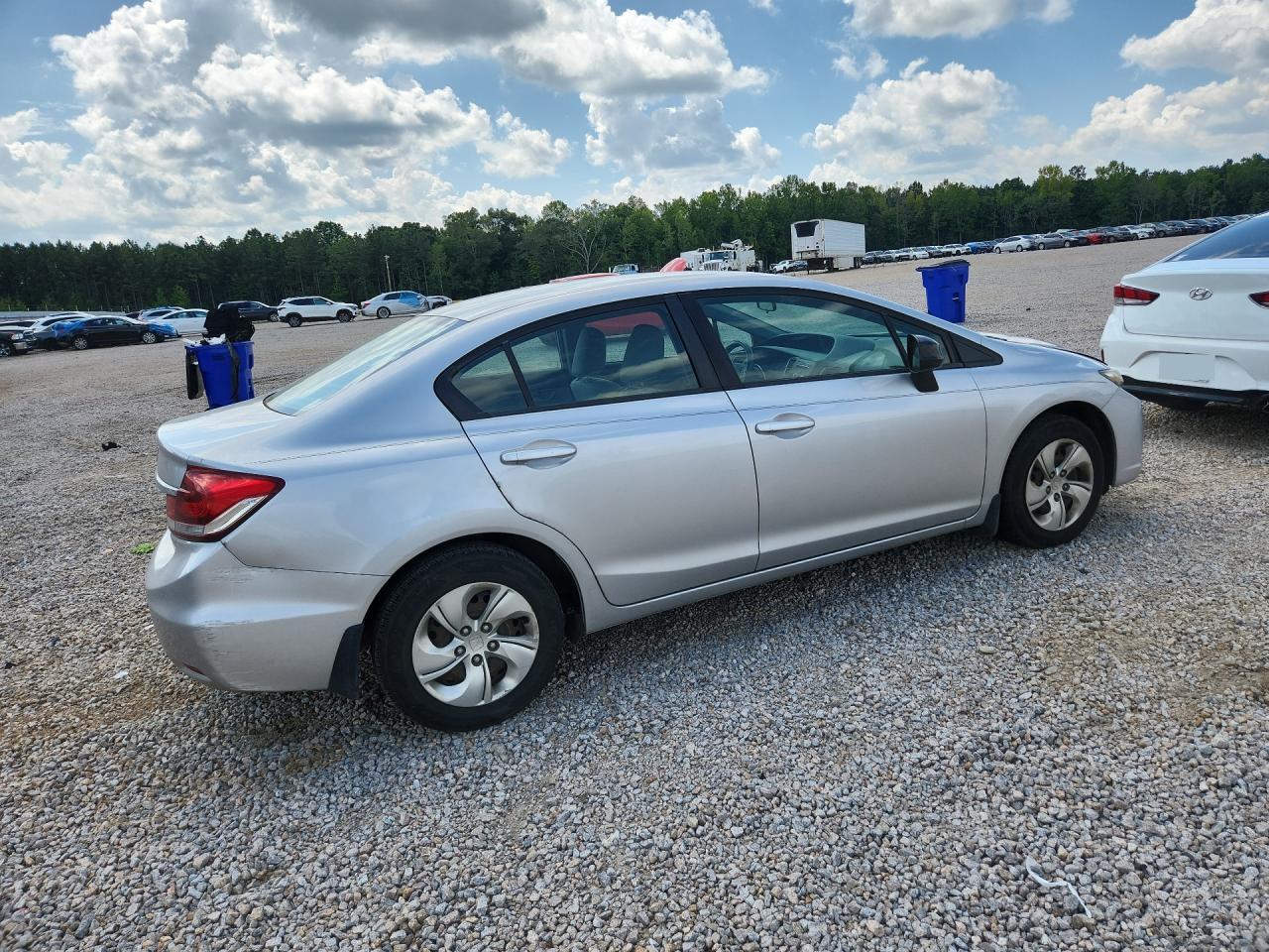 2015 Honda Civic Lx Silver vin: 19XFB2F55FE023440