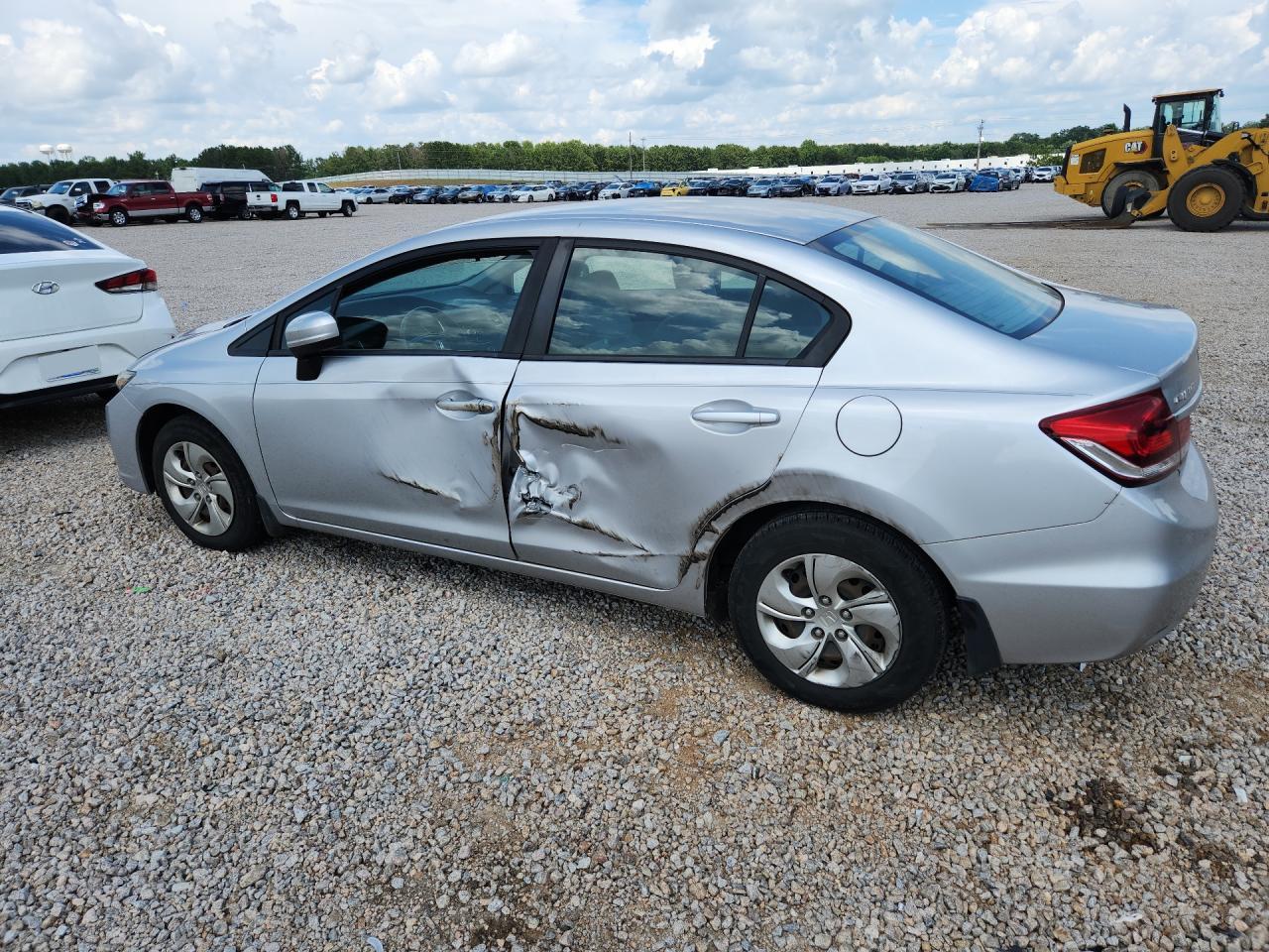 2015 Honda Civic Lx Silver vin: 19XFB2F55FE023440