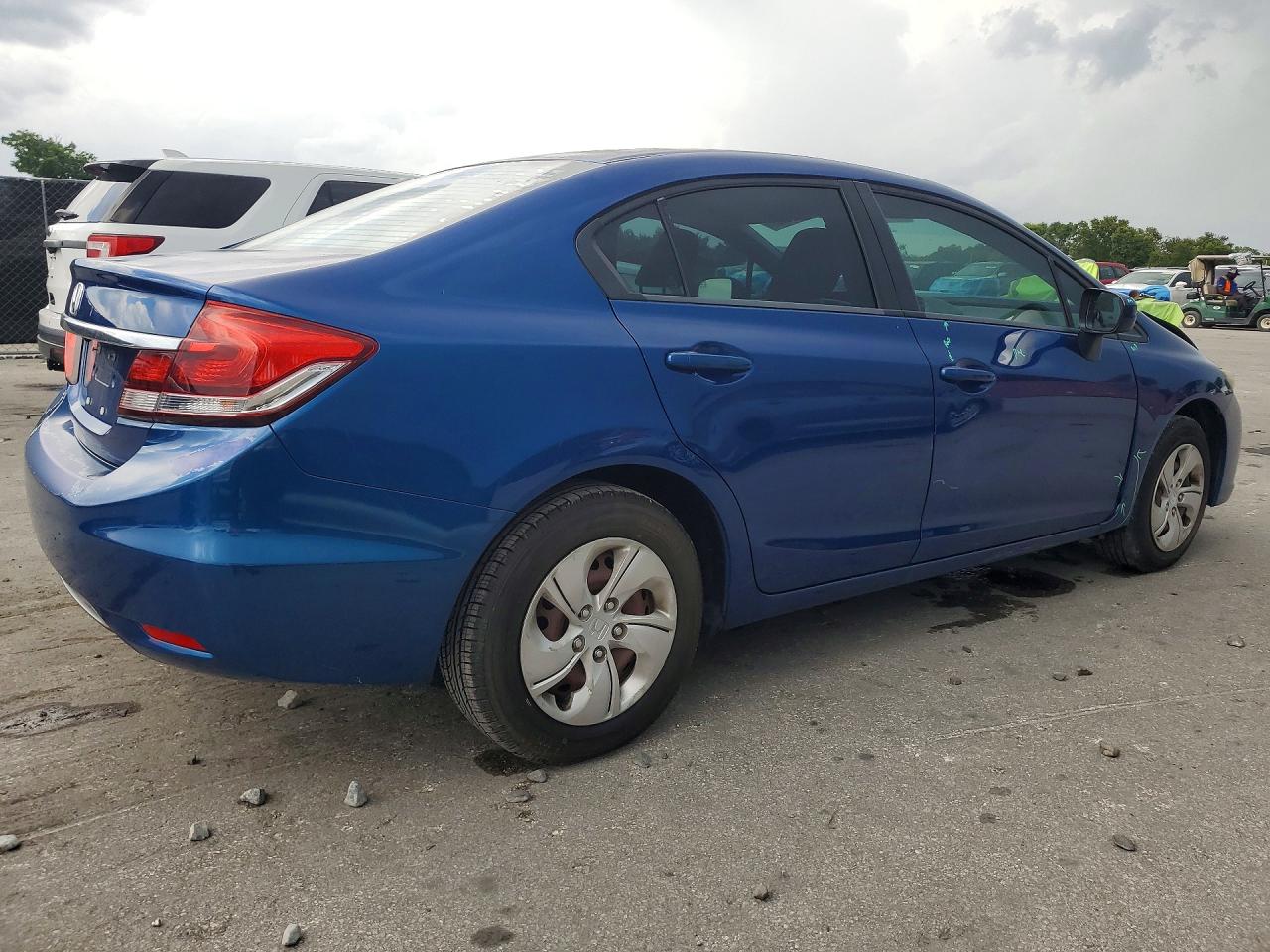 2015 Honda Civic Lx Blue vin: 19XFB2F55FE024166