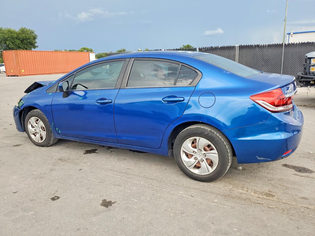 2015 Honda Civic Lx Blue vin: 19XFB2F55FE024166