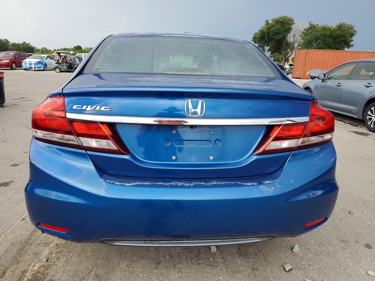 2015 Honda Civic Lx Blue vin: 19XFB2F55FE024166
