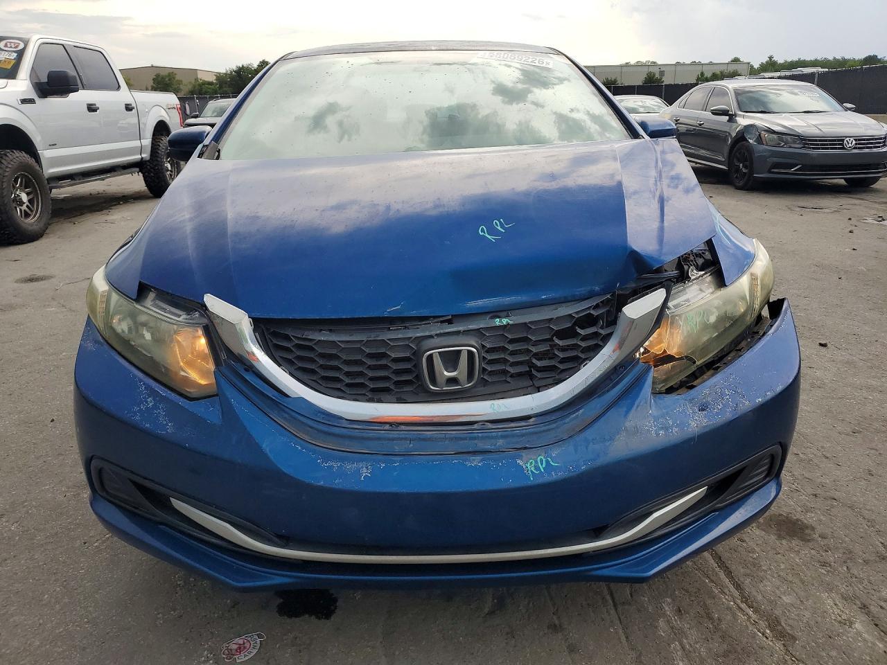 2015 Honda Civic Lx Blue vin: 19XFB2F55FE024166