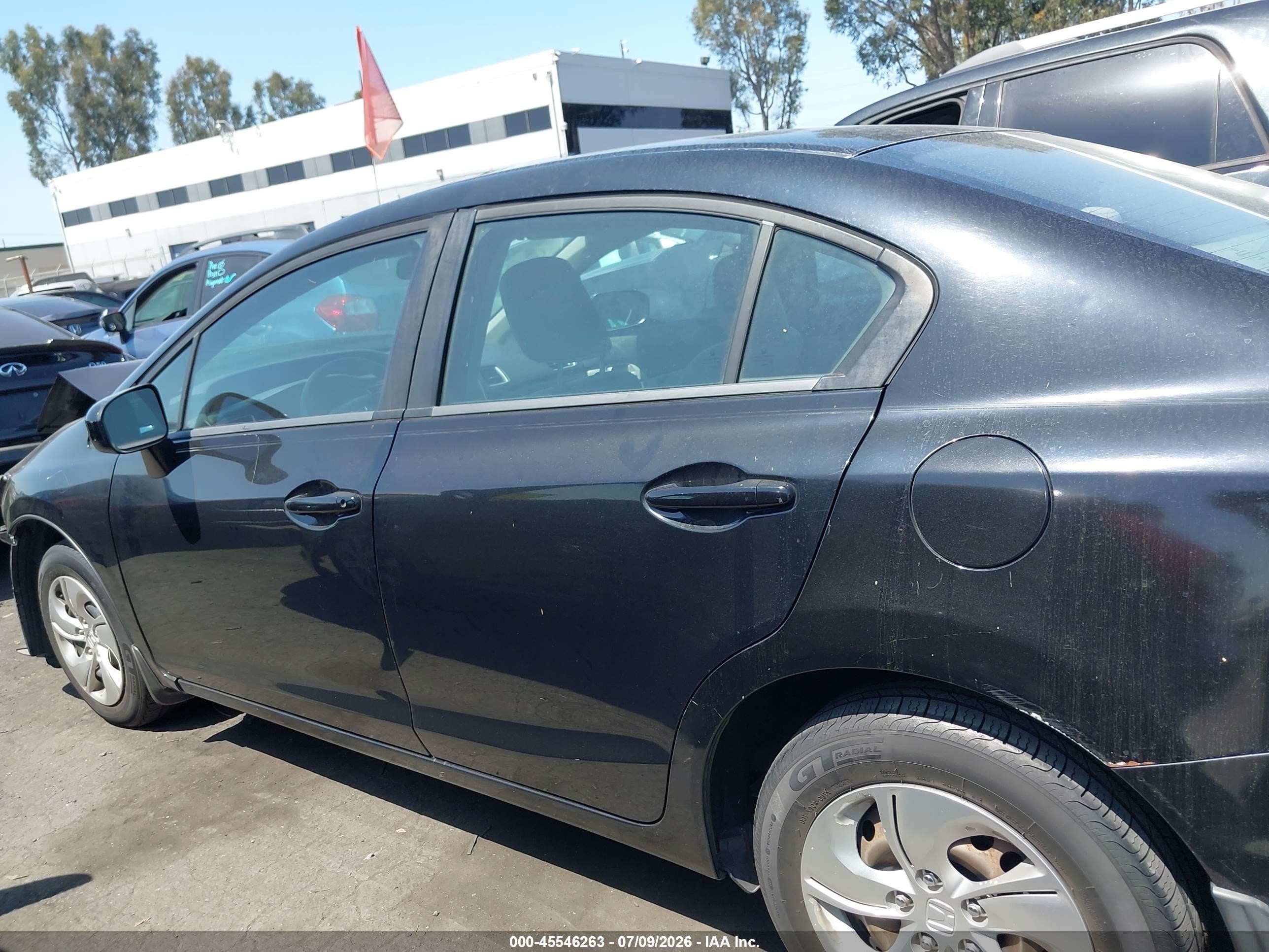 2015 Honda Civic Lx Black vin: 19XFB2F55FE025804