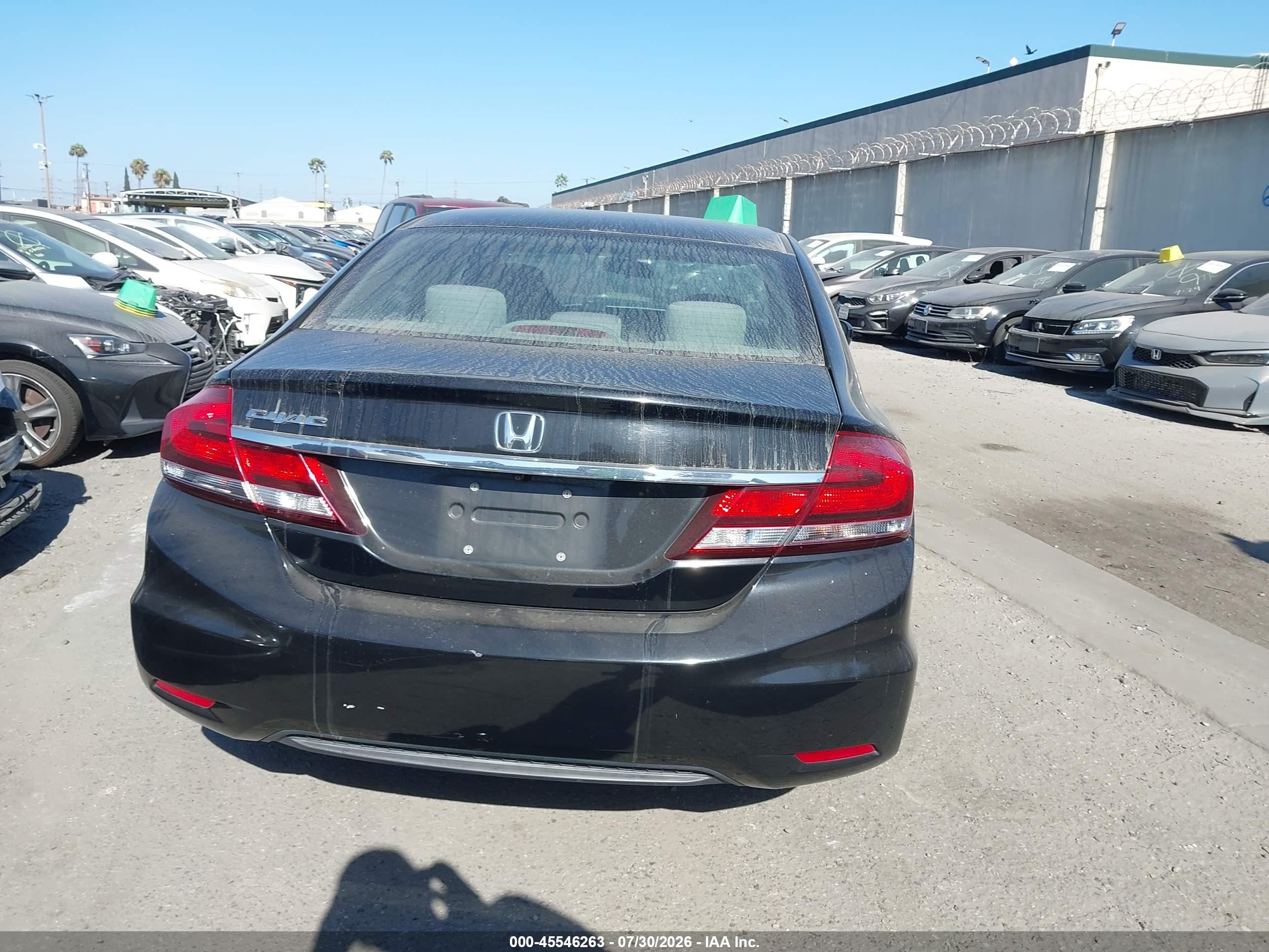 2015 Honda Civic Lx Black vin: 19XFB2F55FE025804