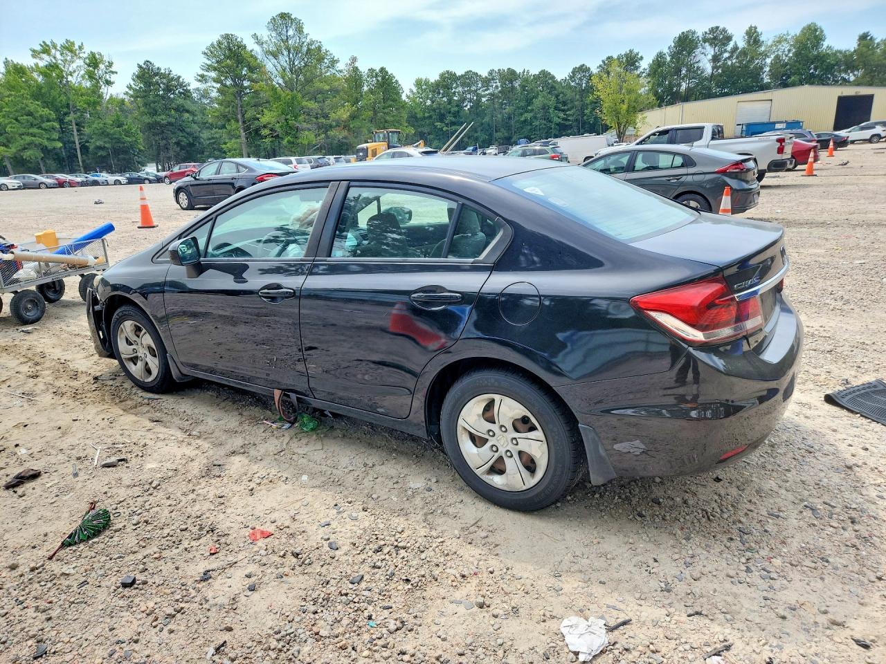 2015 Honda Civic Lx Черный vin: 19XFB2F55FE033580