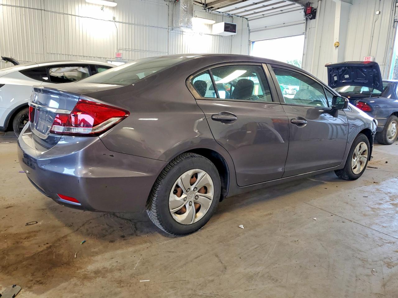 2015 Honda Civic Lx Серый vin: 19XFB2F55FE042456