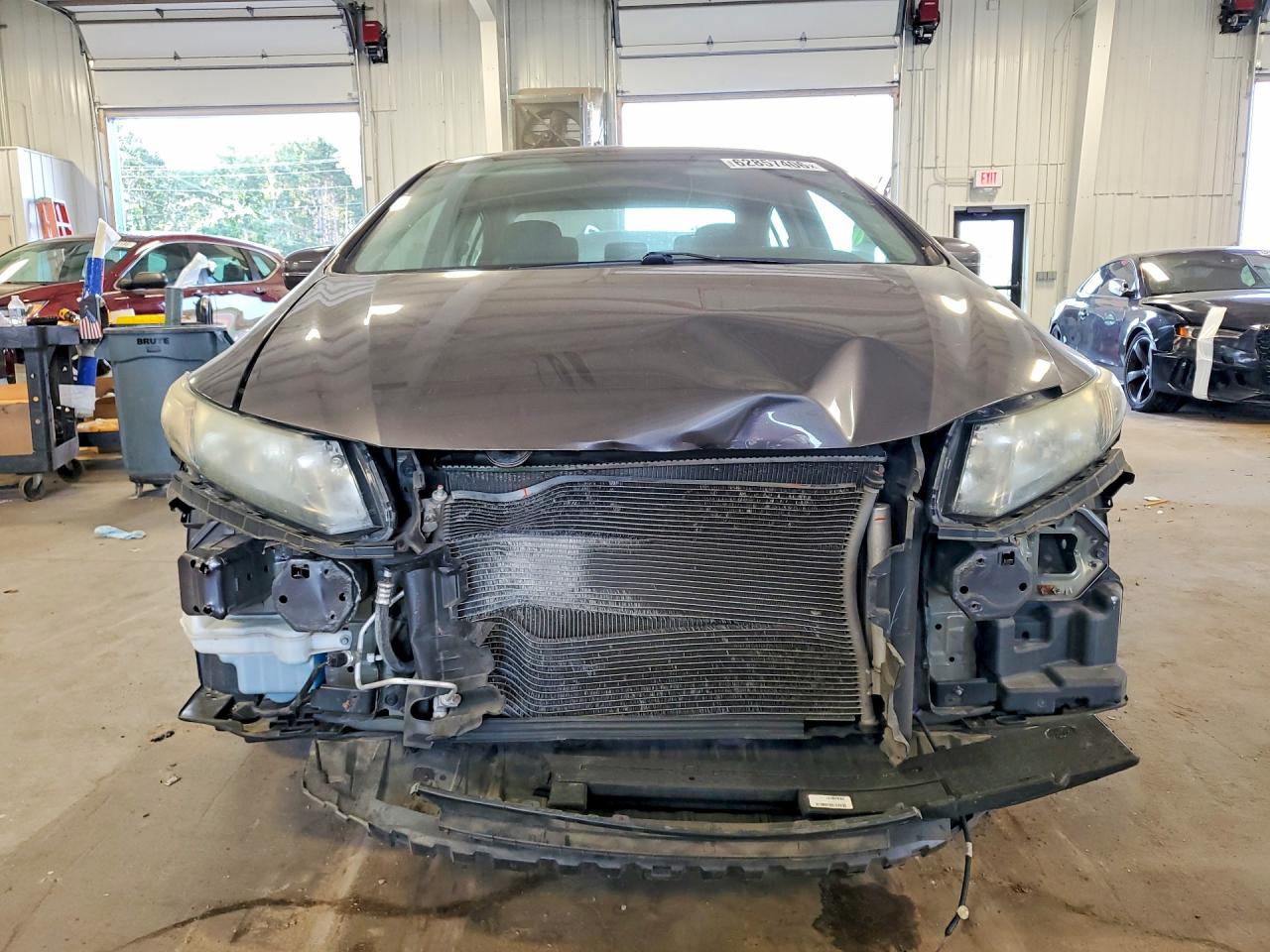 2015 Honda Civic Lx Серый vin: 19XFB2F55FE042456