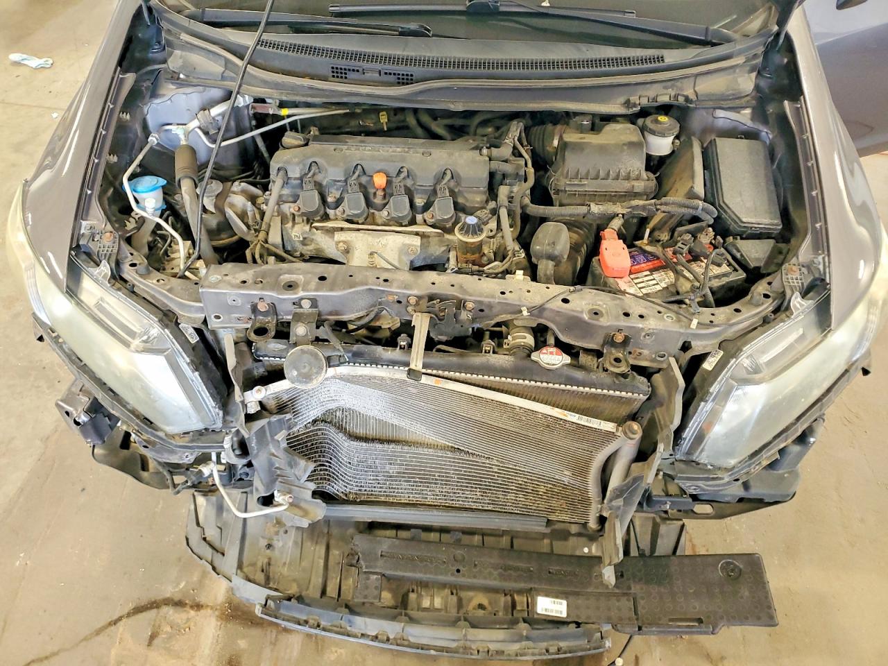 2015 Honda Civic Lx Серый vin: 19XFB2F55FE042456