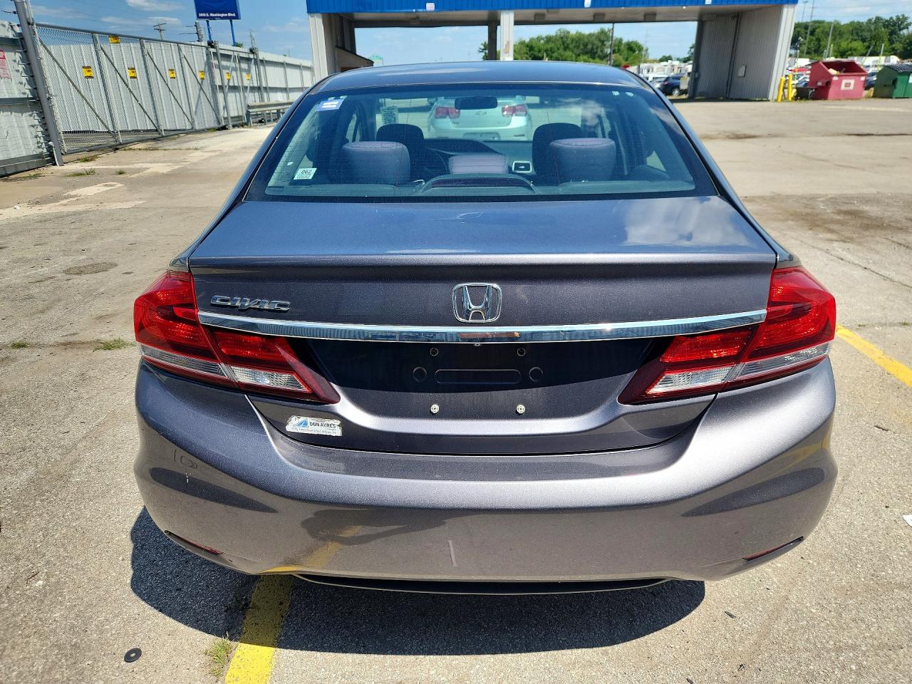 2015 Honda Civic Lx Gray vin: 19XFB2F55FE049312