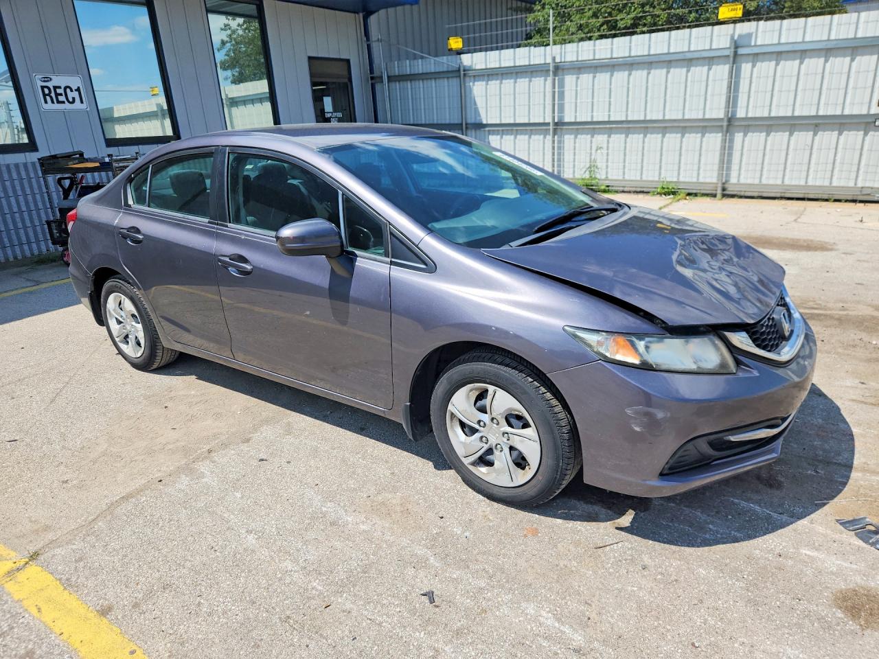 2015 Honda Civic Lx Gray vin: 19XFB2F55FE049312