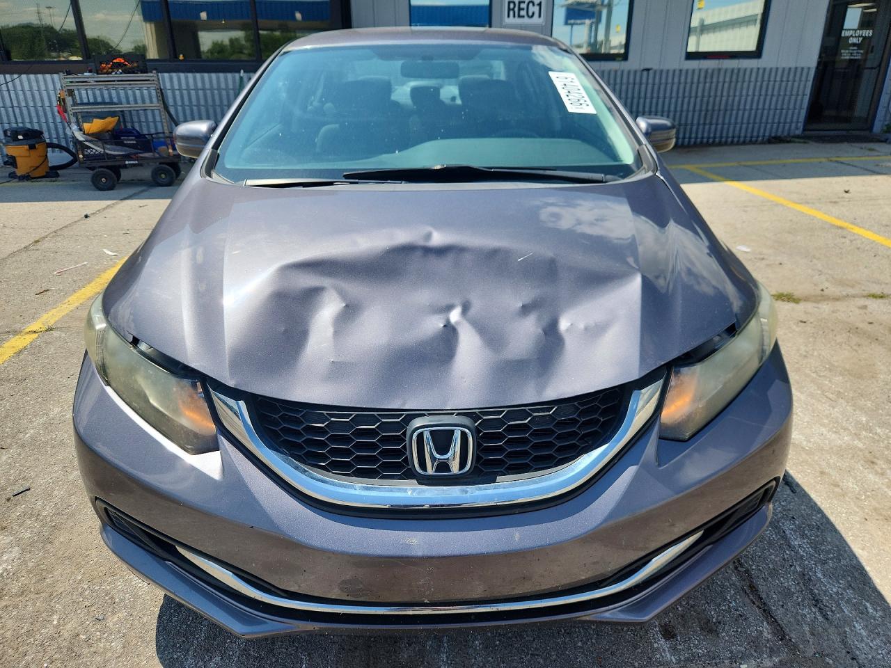 2015 Honda Civic Lx Gray vin: 19XFB2F55FE049312