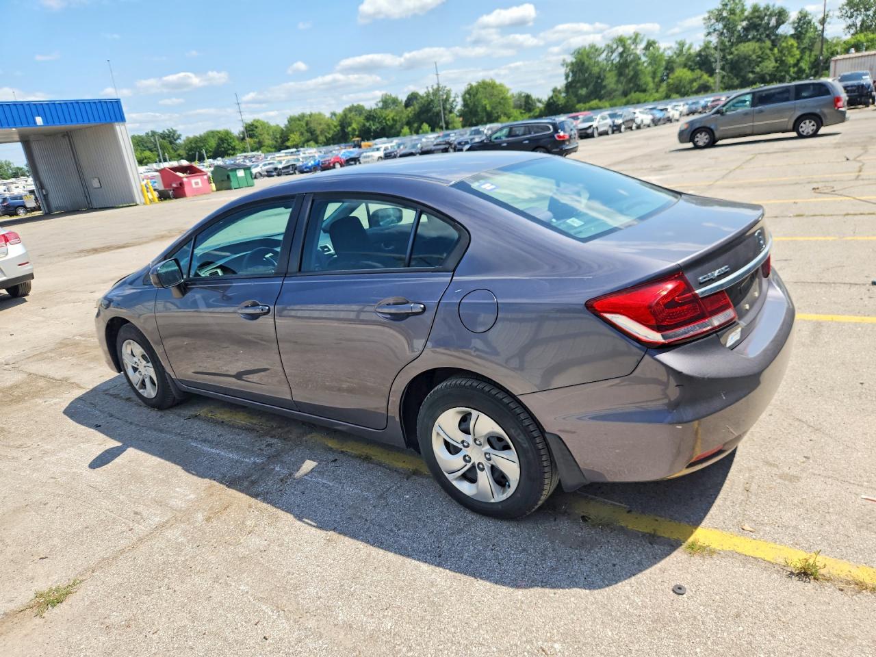 2015 Honda Civic Lx Gray vin: 19XFB2F55FE049312
