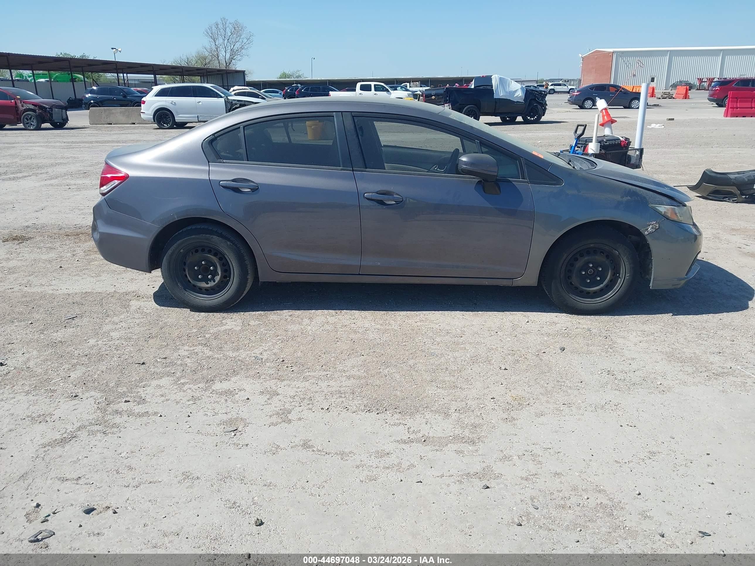 2015 Honda Civic Lx Gray vin: 19XFB2F55FE072038