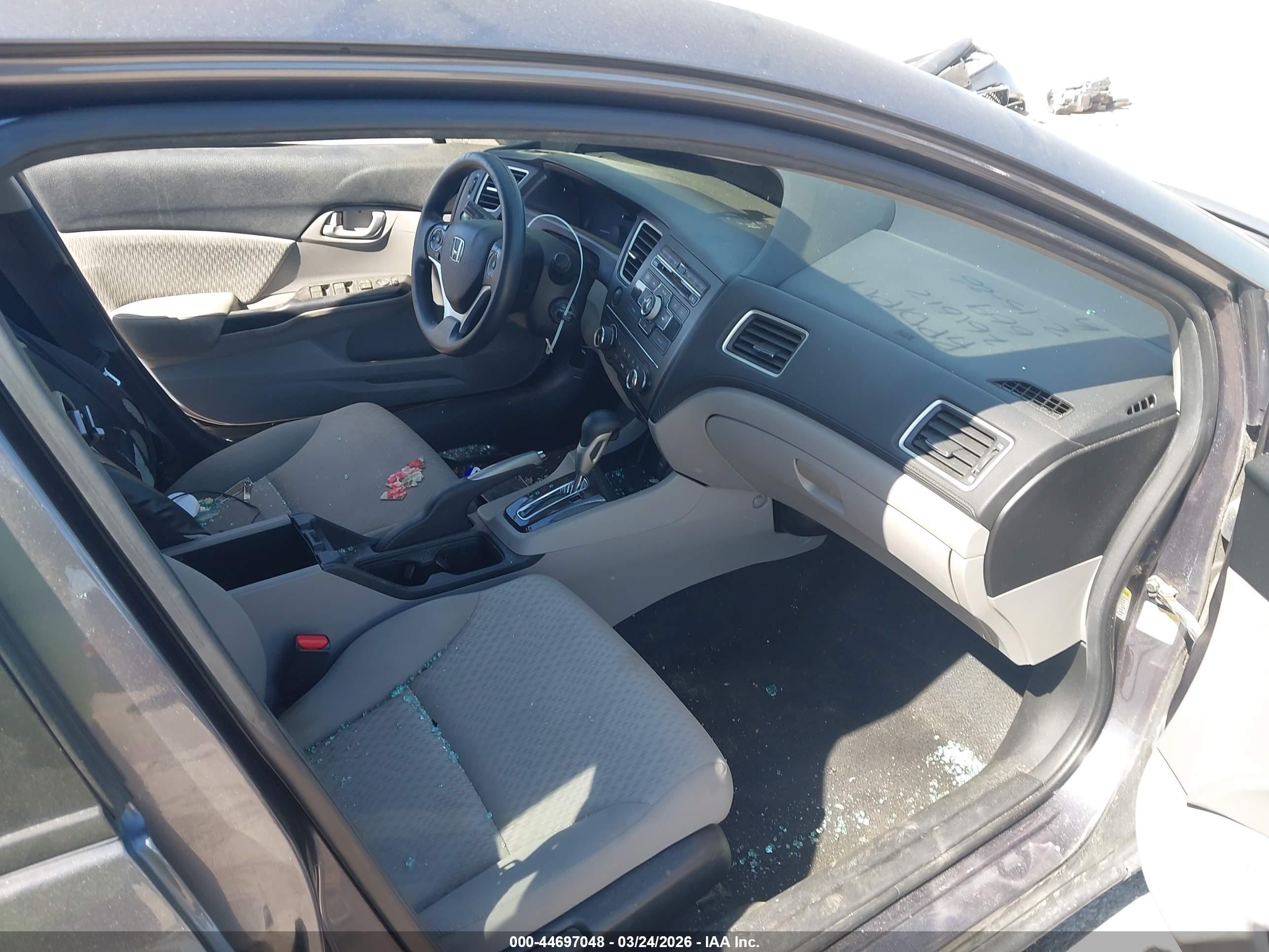 2015 Honda Civic Lx Gray vin: 19XFB2F55FE072038