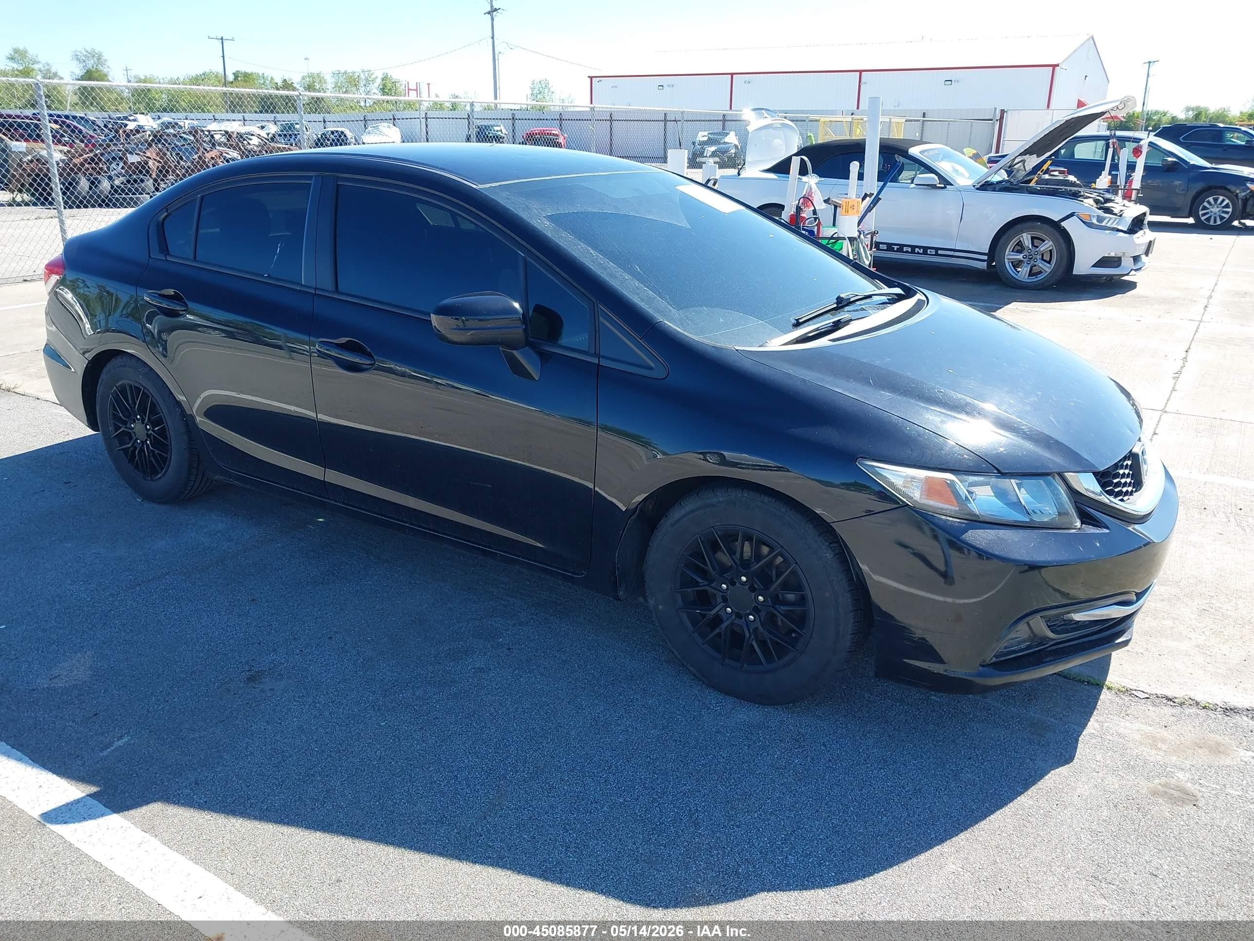 2015 Honda Civic Lx Black vin: 19XFB2F55FE079152