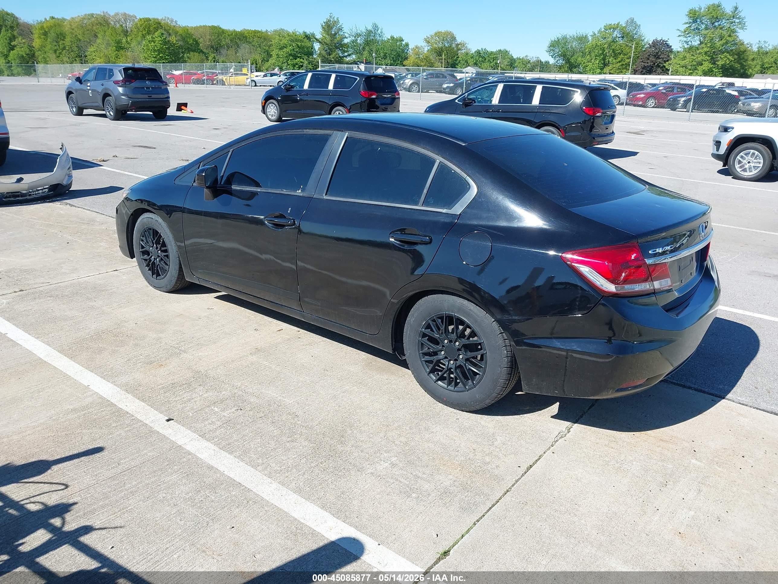 2015 Honda Civic Lx Black vin: 19XFB2F55FE079152