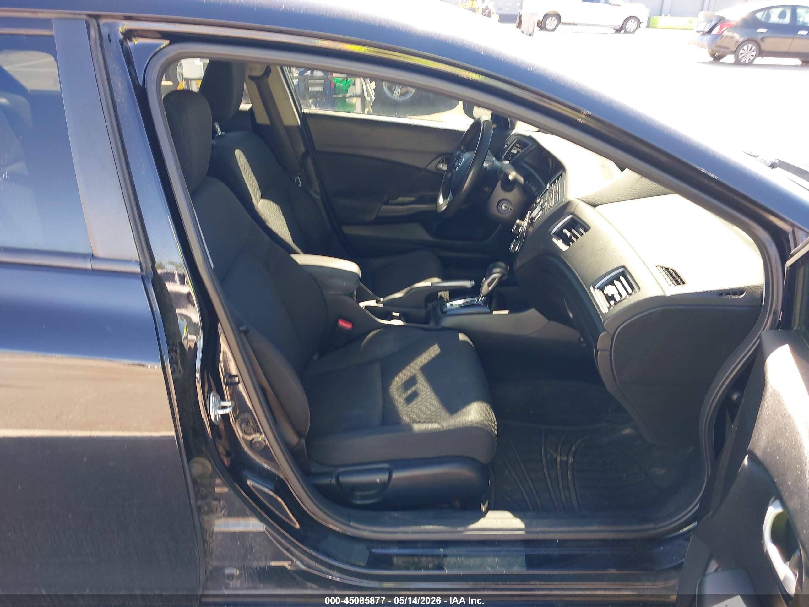2015 Honda Civic Lx Black vin: 19XFB2F55FE079152