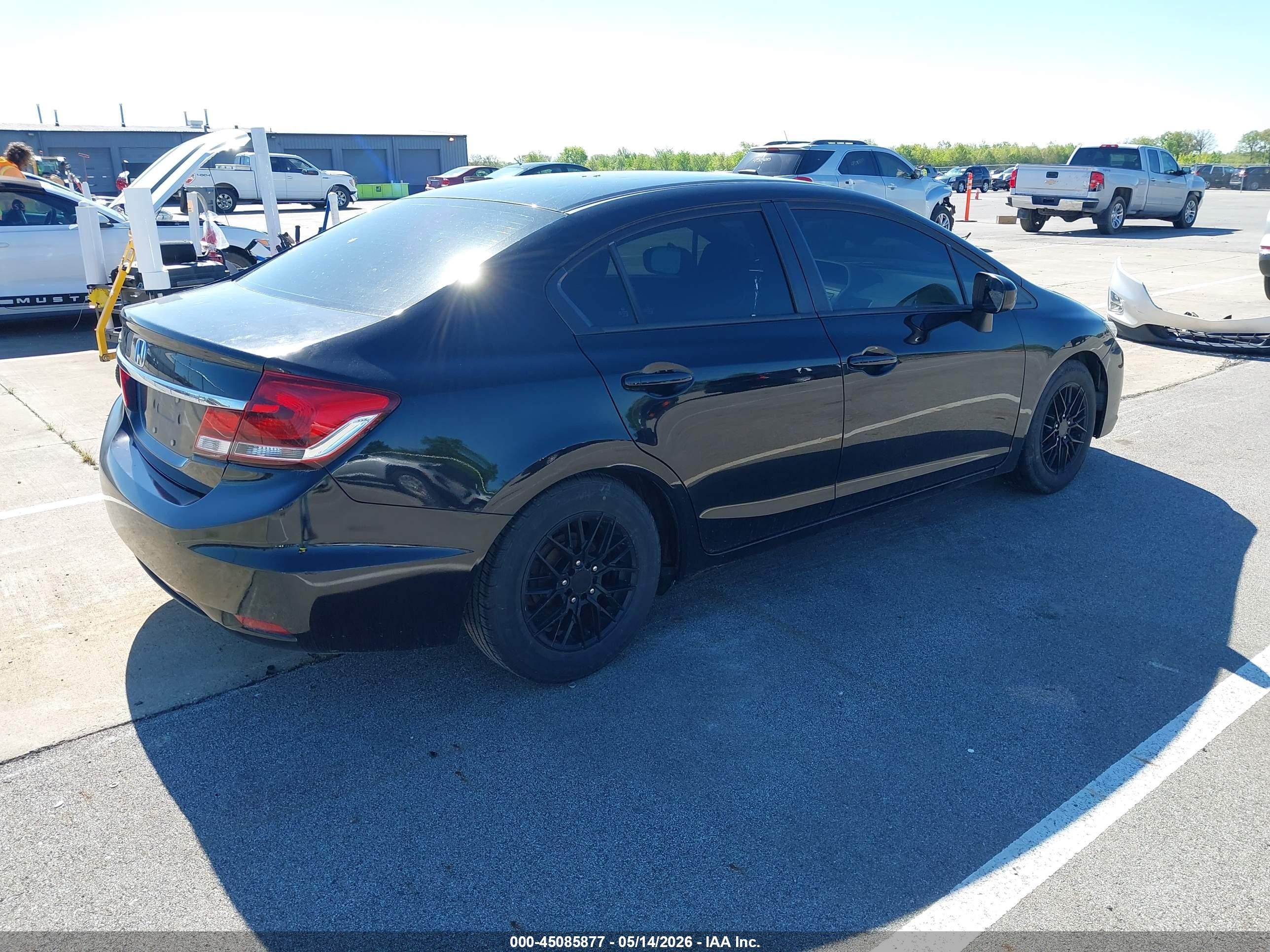 2015 Honda Civic Lx Black vin: 19XFB2F55FE079152