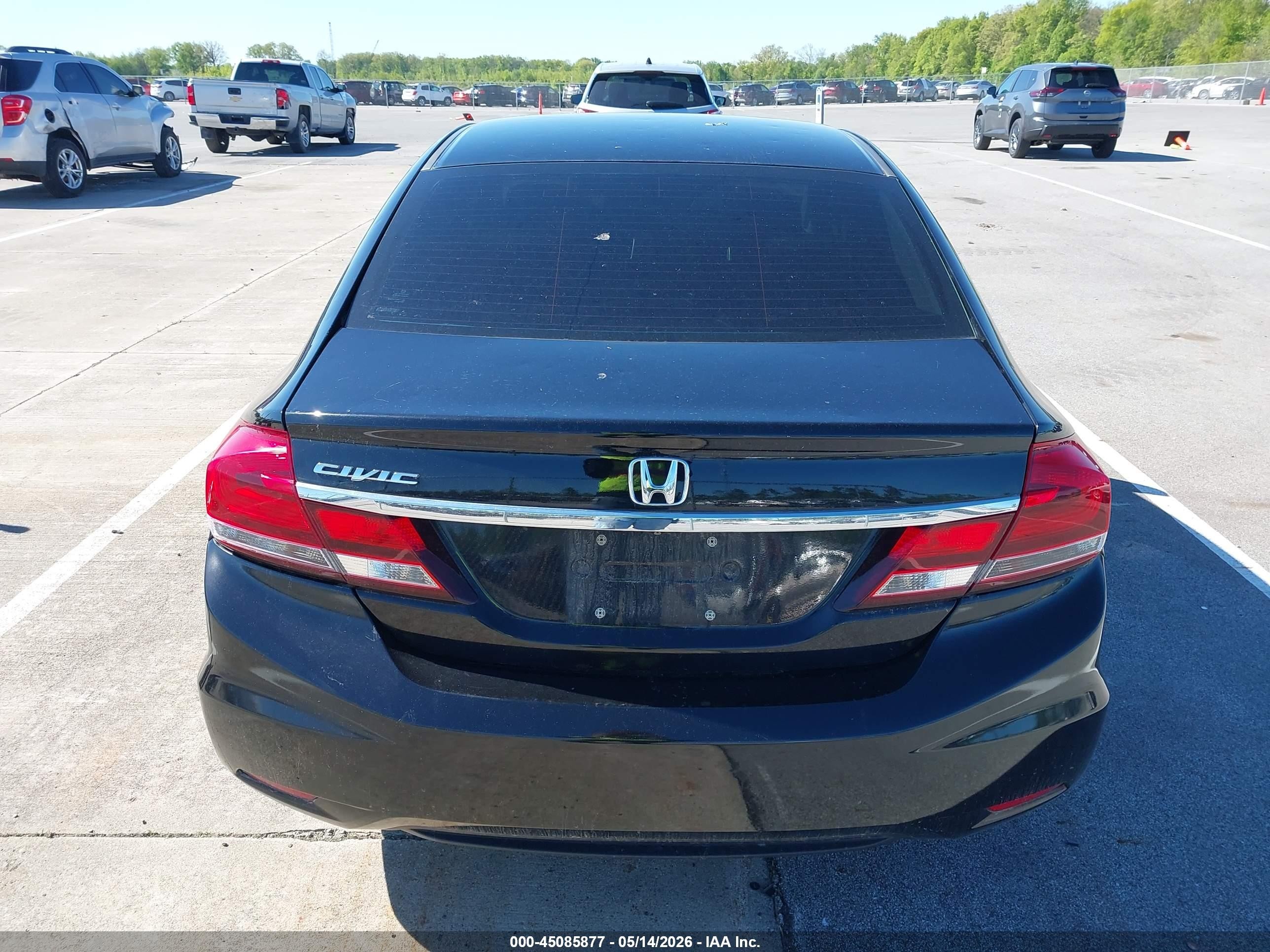 2015 Honda Civic Lx Black vin: 19XFB2F55FE079152