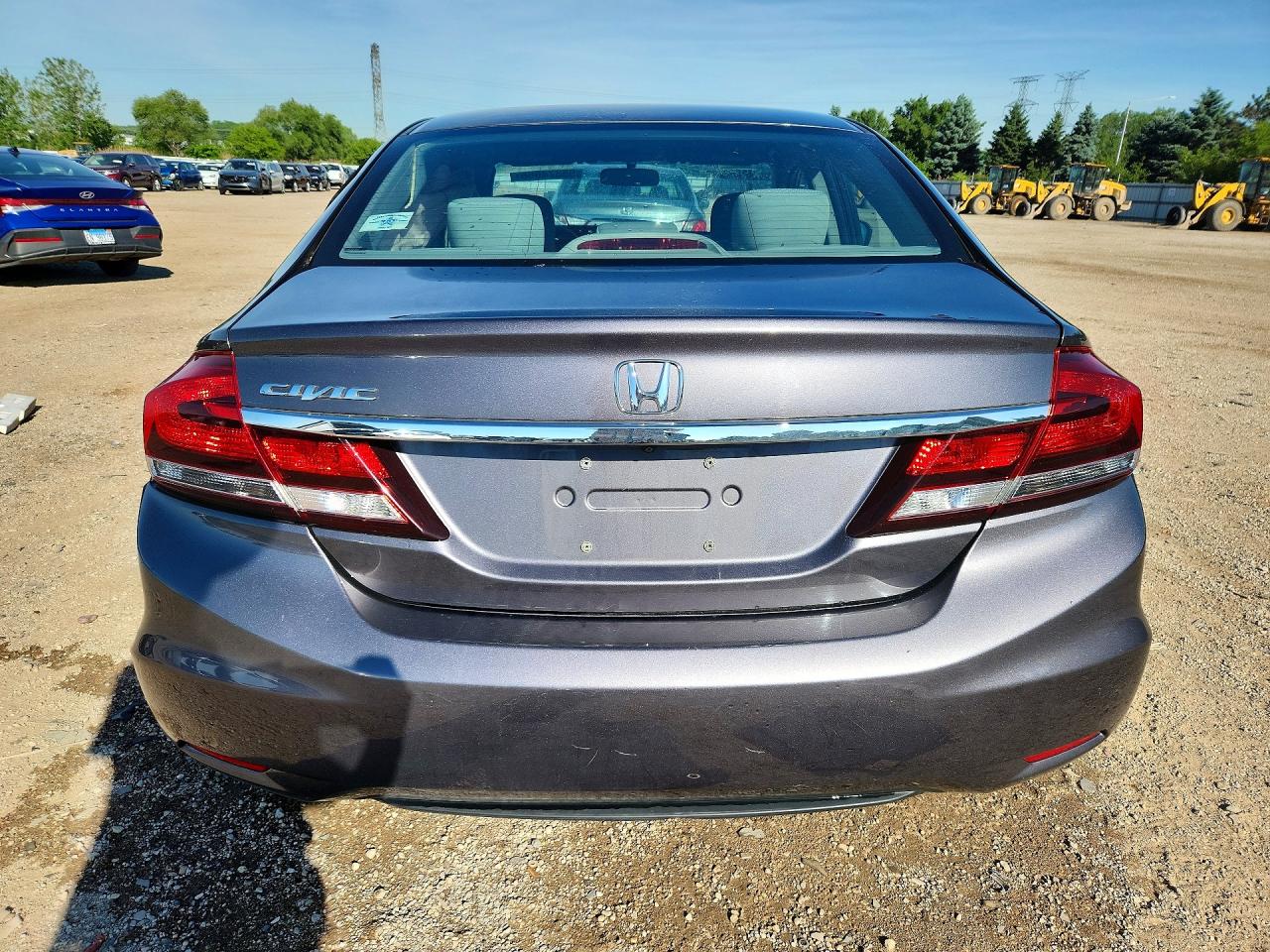 2015 Honda Civic Lx Gray vin: 19XFB2F55FE085520