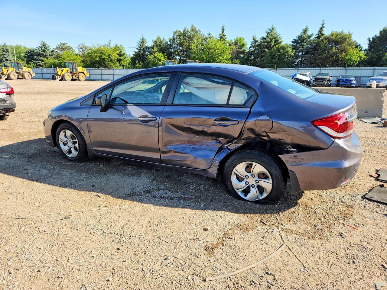 2015 Honda Civic Lx Gray vin: 19XFB2F55FE085520