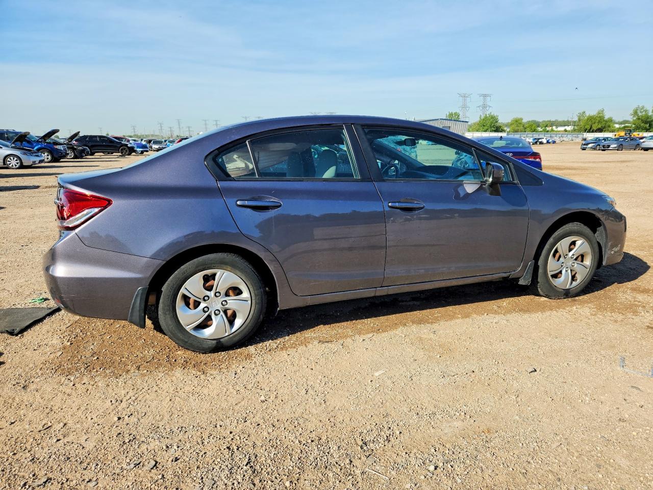 2015 Honda Civic Lx Gray vin: 19XFB2F55FE085520