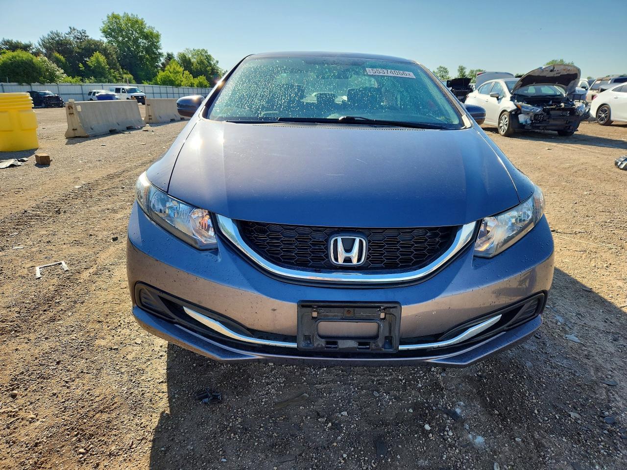 2015 Honda Civic Lx Gray vin: 19XFB2F55FE085520