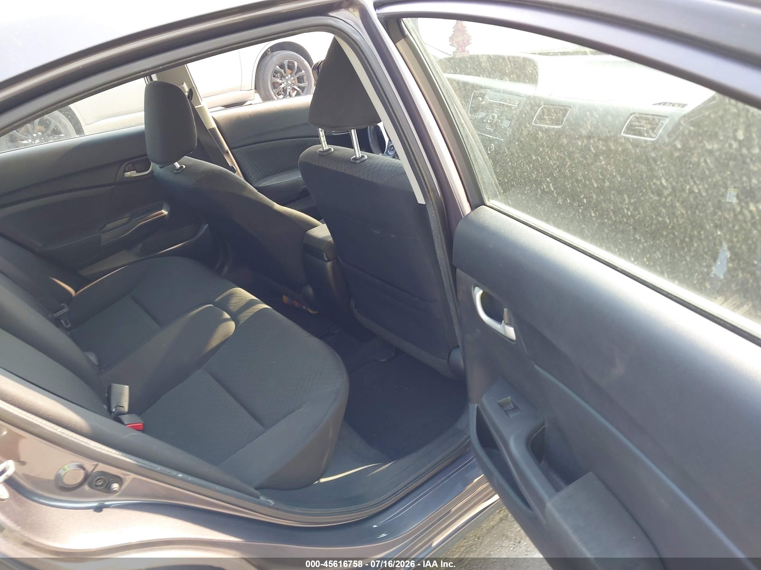 2015 Honda Civic Lx Gray vin: 19XFB2F55FE087414