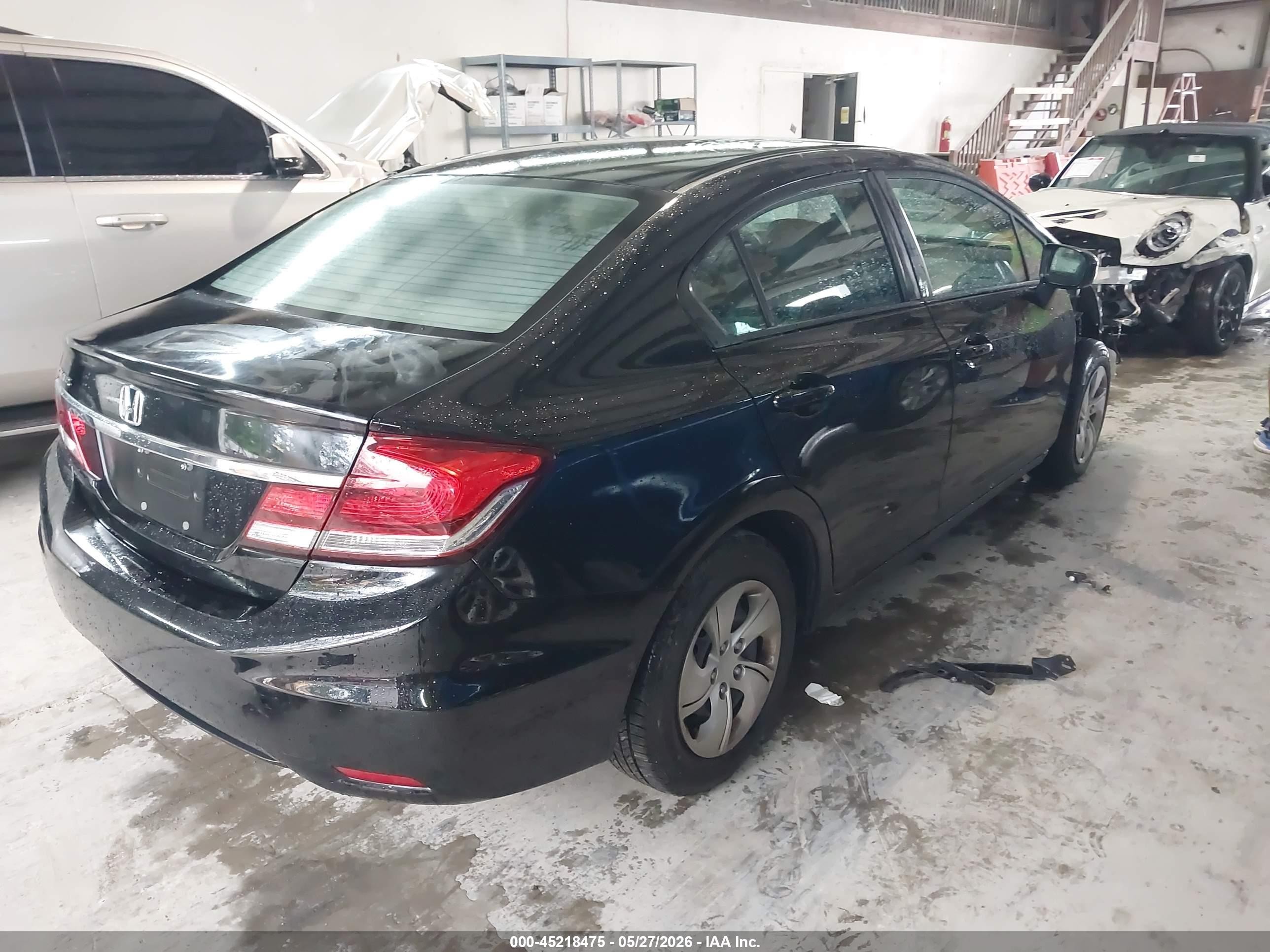 2015 Honda Civic Lx Black vin: 19XFB2F55FE089941