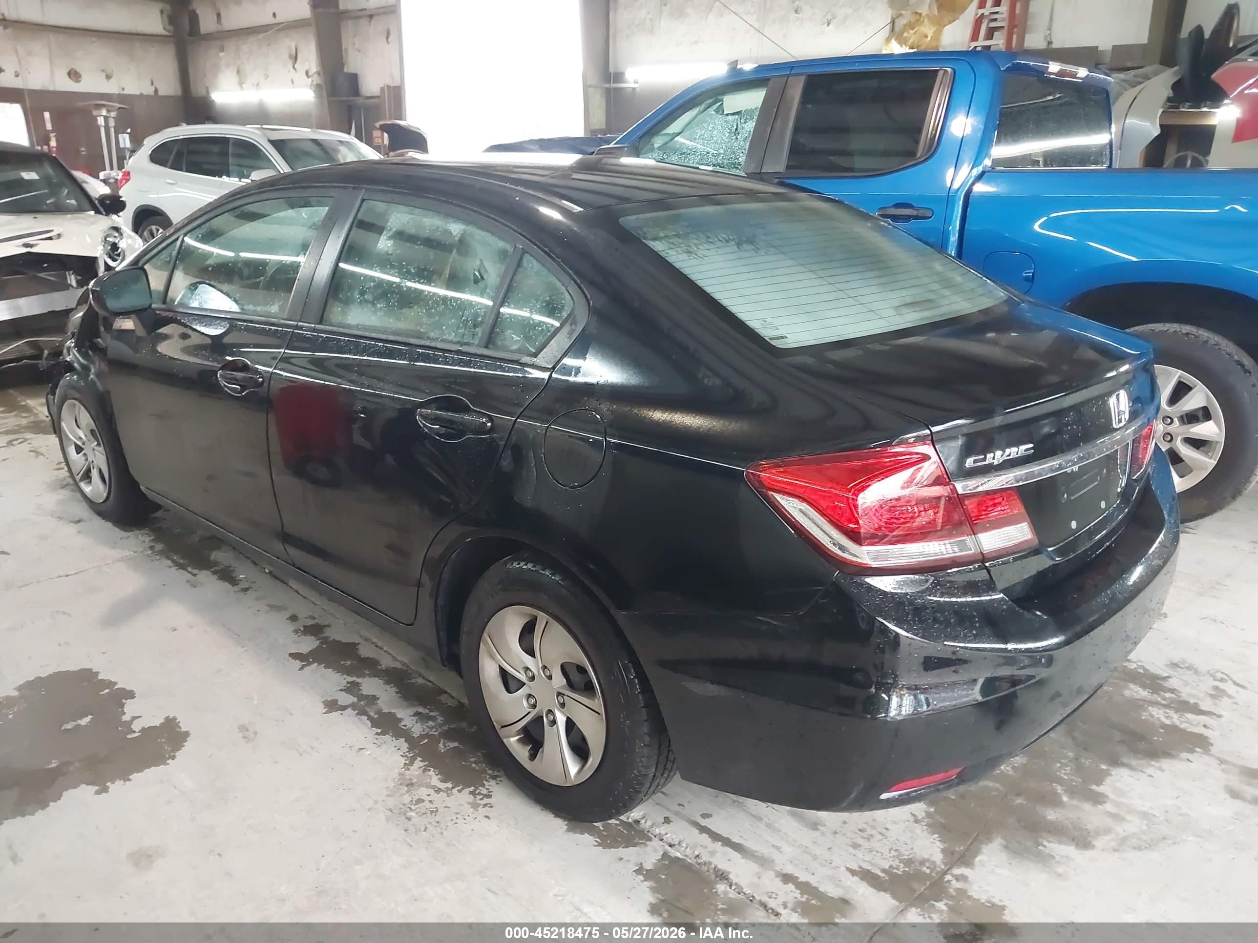2015 Honda Civic Lx Black vin: 19XFB2F55FE089941