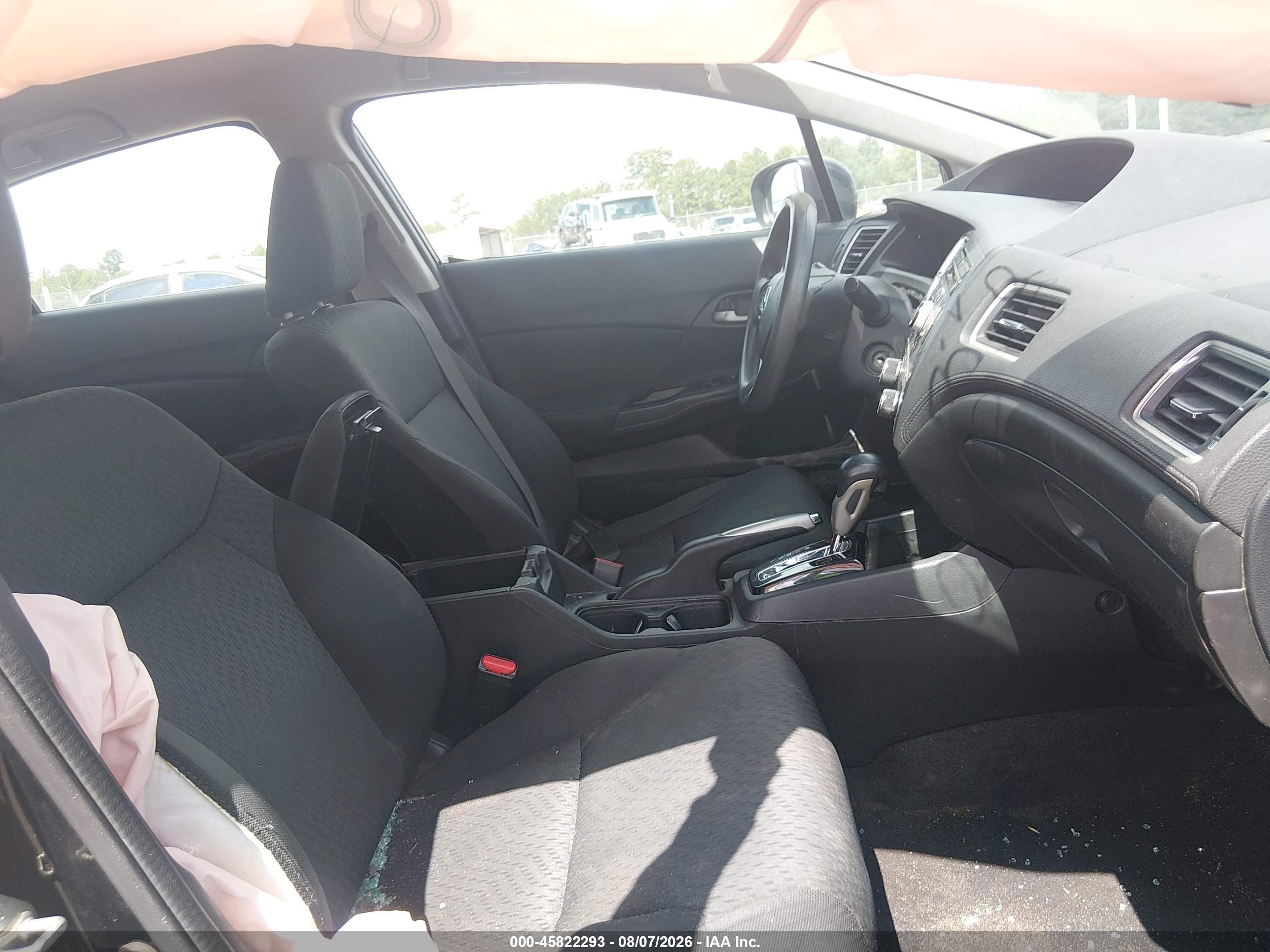 2015 Honda Civic Lx Black vin: 19XFB2F55FE090426