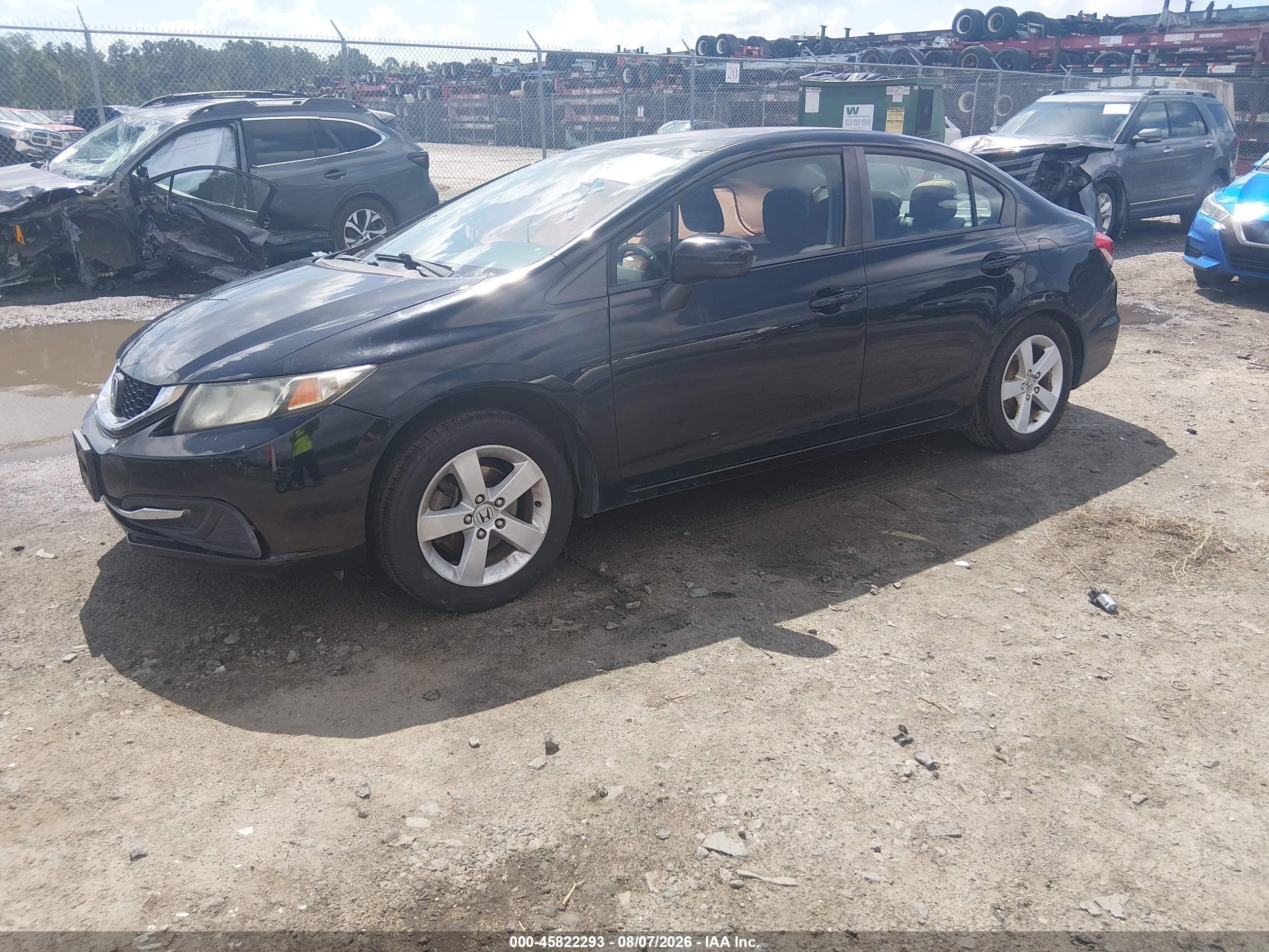 2015 Honda Civic Lx Black vin: 19XFB2F55FE090426