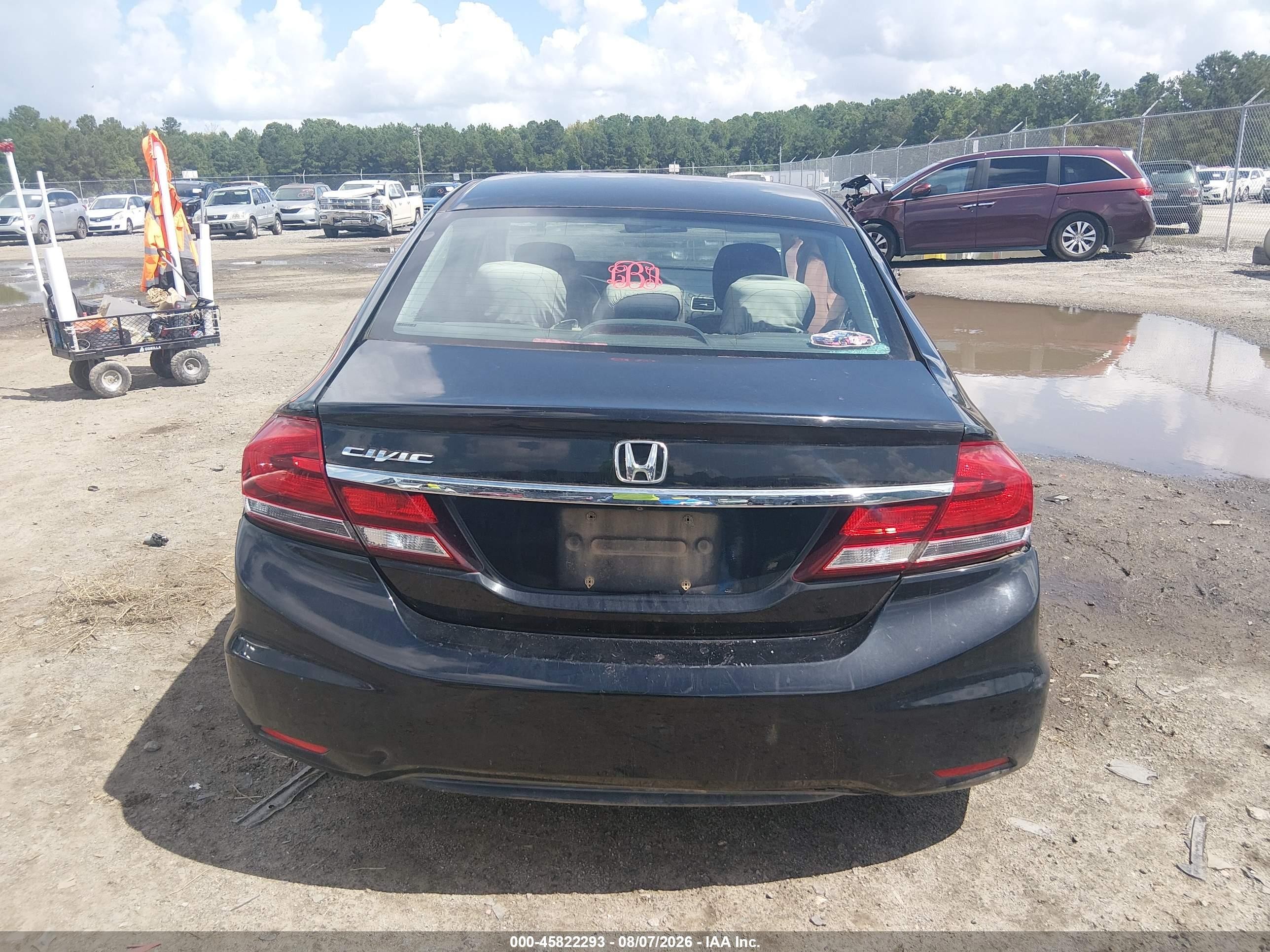 2015 Honda Civic Lx Black vin: 19XFB2F55FE090426