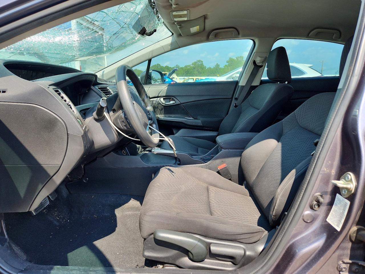 2015 Honda Civic Lx Серый vin: 19XFB2F55FE099983