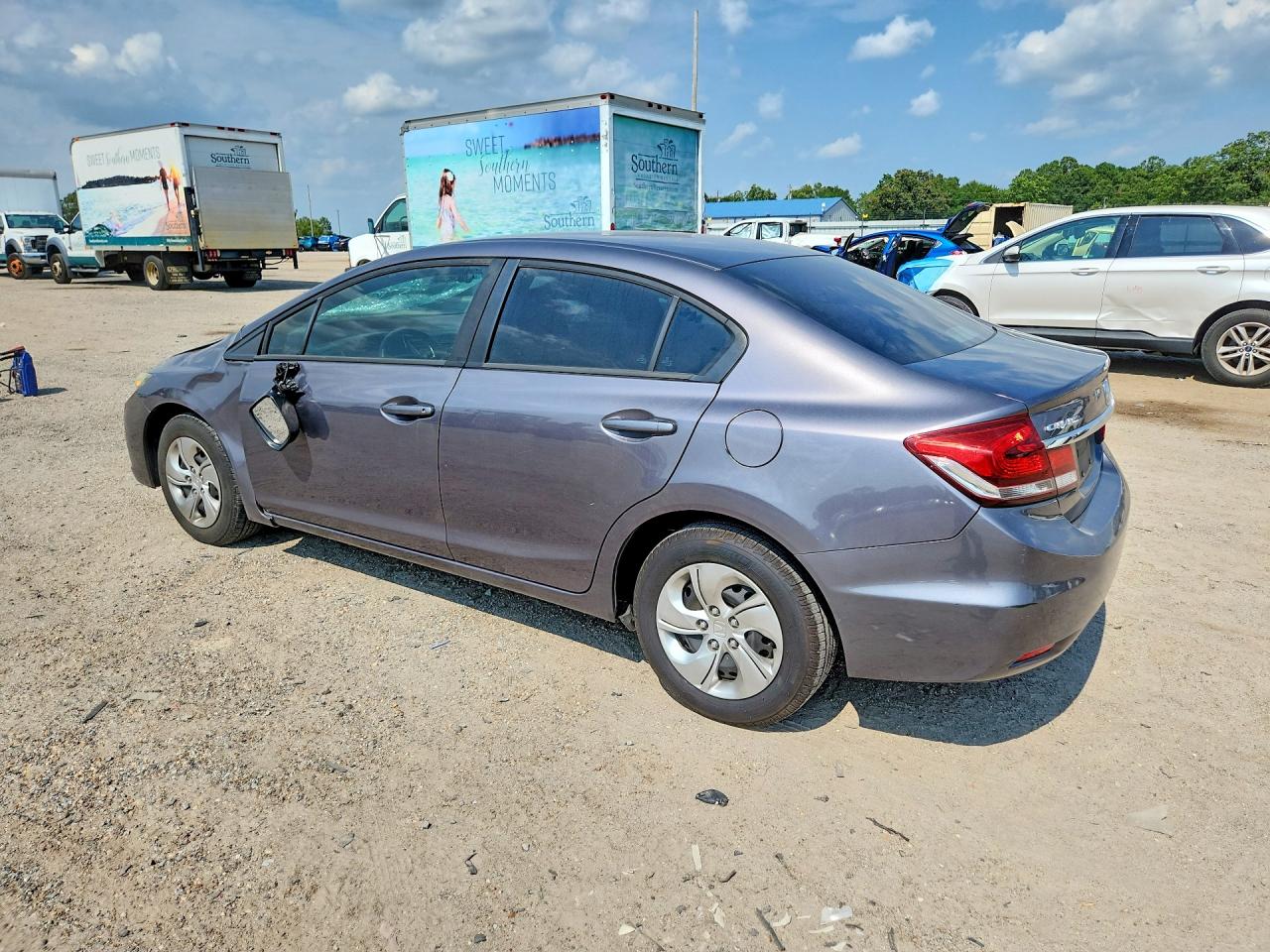2015 Honda Civic Lx Серый vin: 19XFB2F55FE099983