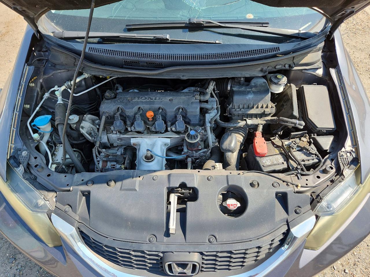 2015 Honda Civic Lx Серый vin: 19XFB2F55FE099983