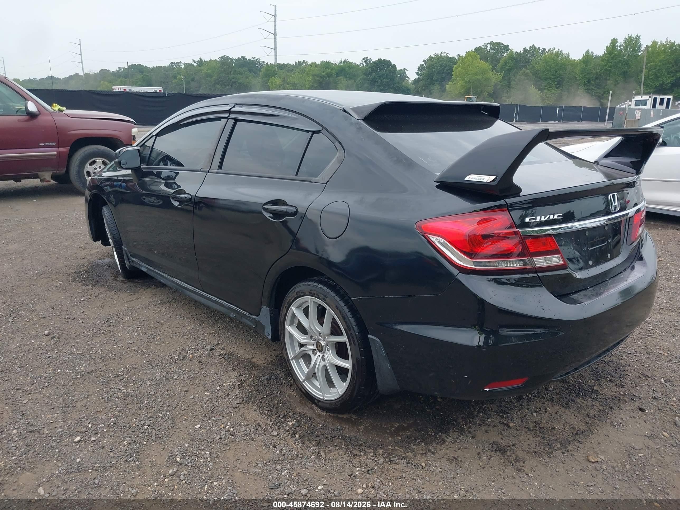 2015 Honda Civic Lx Black vin: 19XFB2F55FE110478