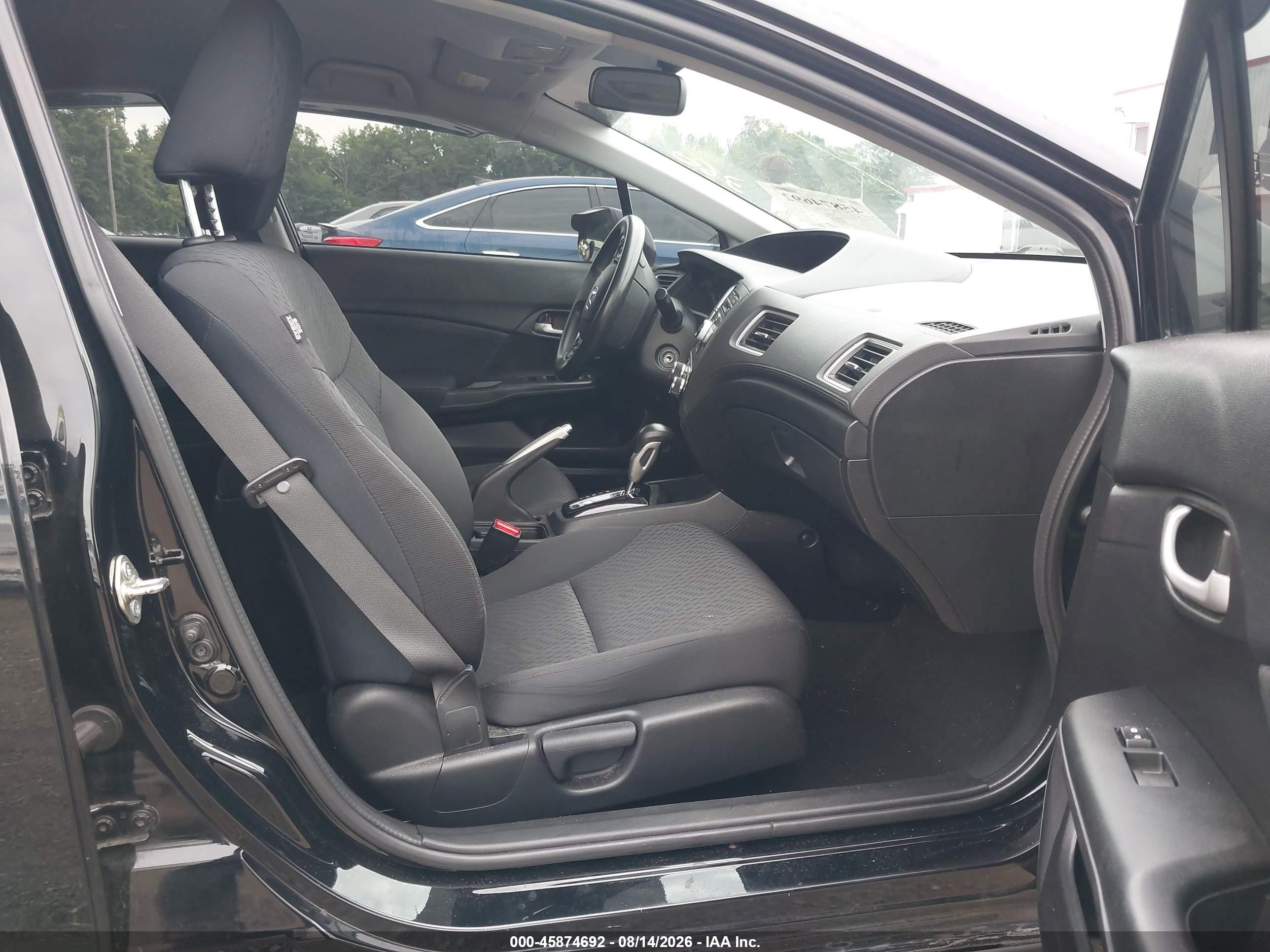 2015 Honda Civic Lx Black vin: 19XFB2F55FE110478
